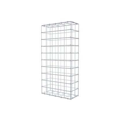 Gabion 100 cm x 20 cm x 50 cm (L x H x D), mesh size 10 cm x 10 cm, C-ring