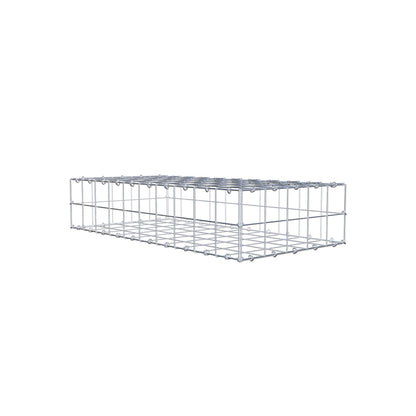 Gabion 100 cm x 20 cm x 50 cm (L x H x D), mesh size 10 cm x 10 cm, C-ring