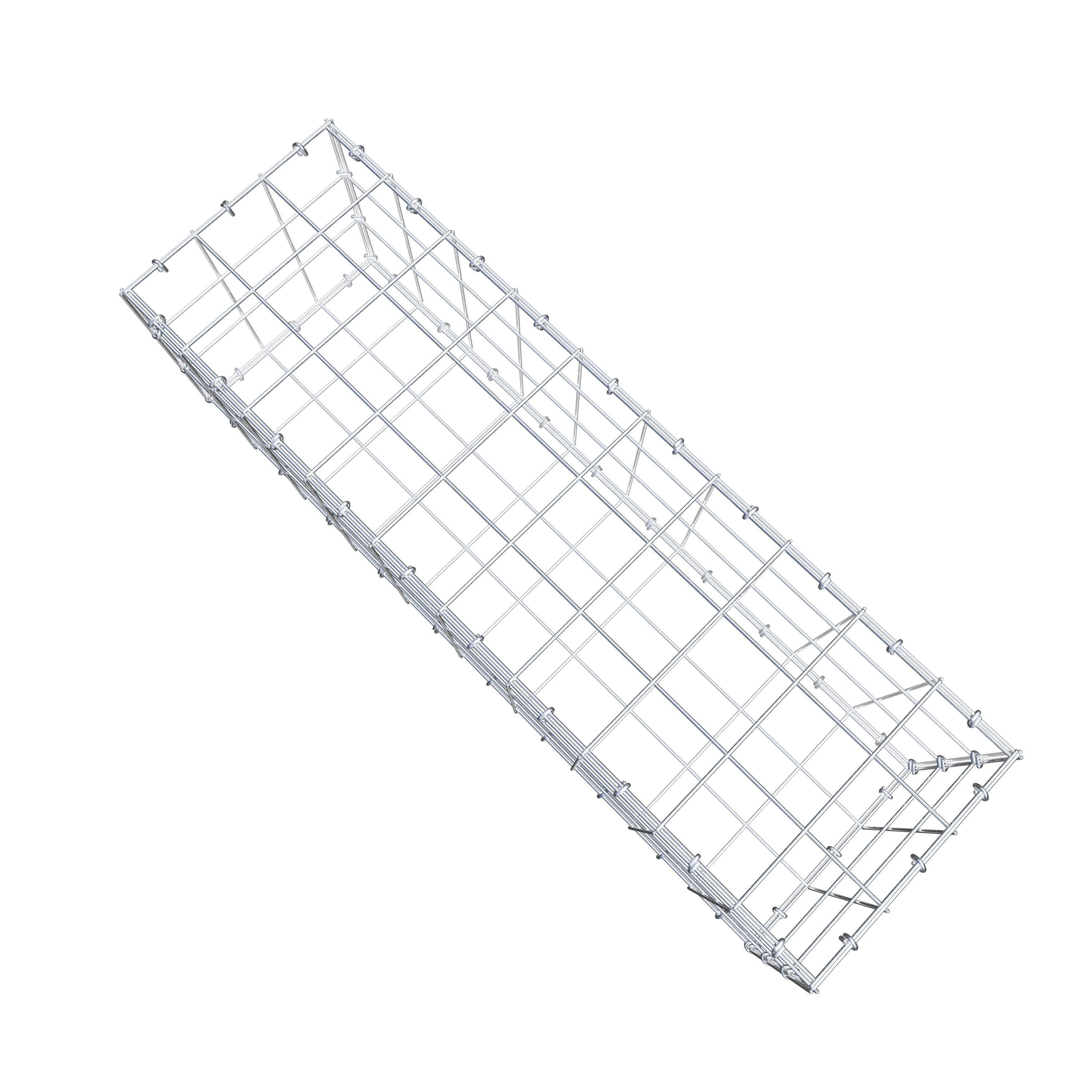 Gabion 100 cm x 30 cm x 30 cm (L x H x D), mesh size 10 cm x 10 cm, C-ring