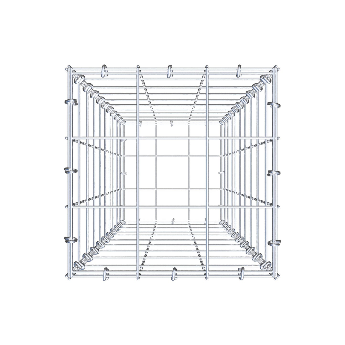 Gabione 100 cm x 30 cm x 30 cm (L x H x T), Maschenweite 10 cm x 10 cm, C-Ring
