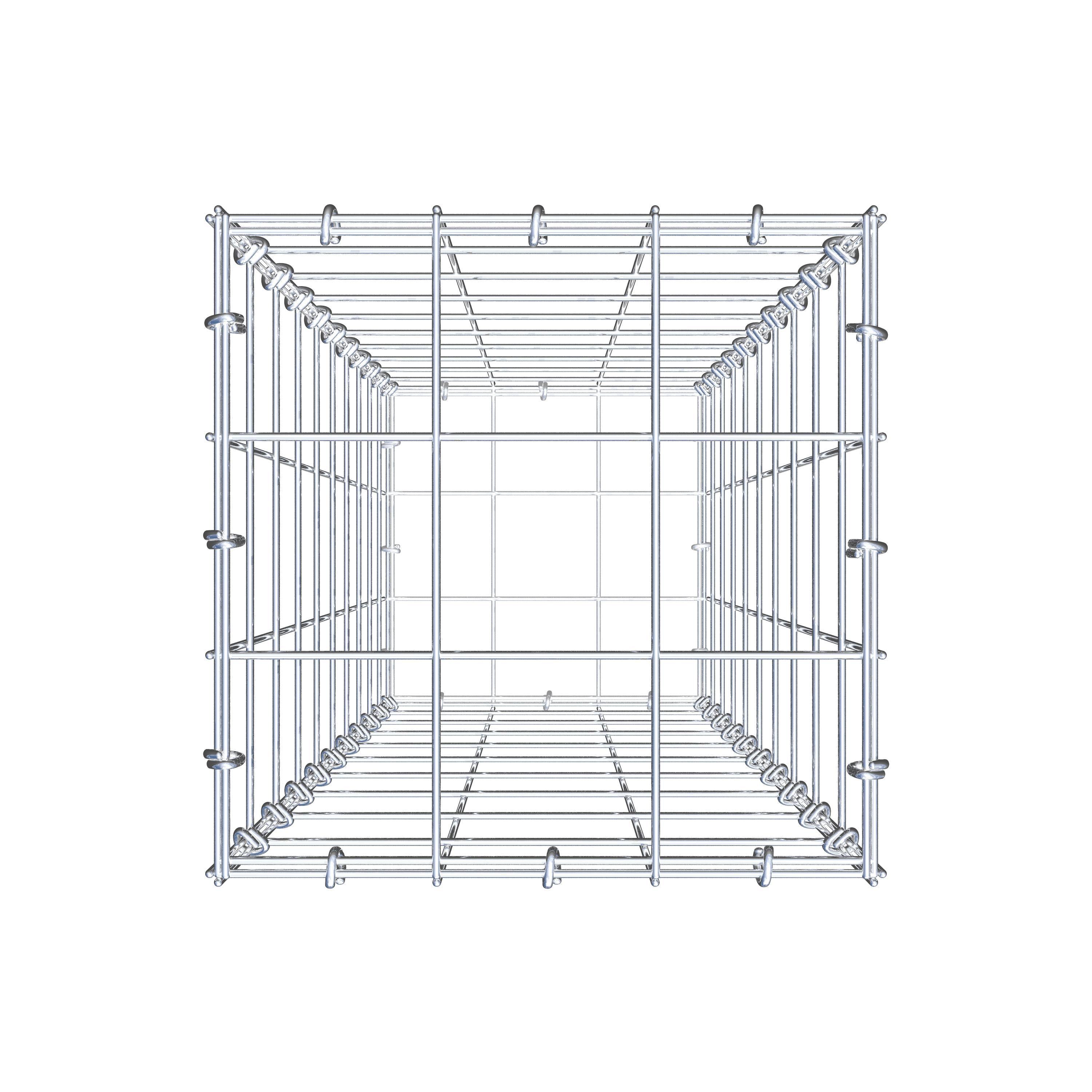 Gabione 100 cm x 30 cm x 30 cm (L x H x T), Maschenweite 10 cm x 10 cm, C-Ring