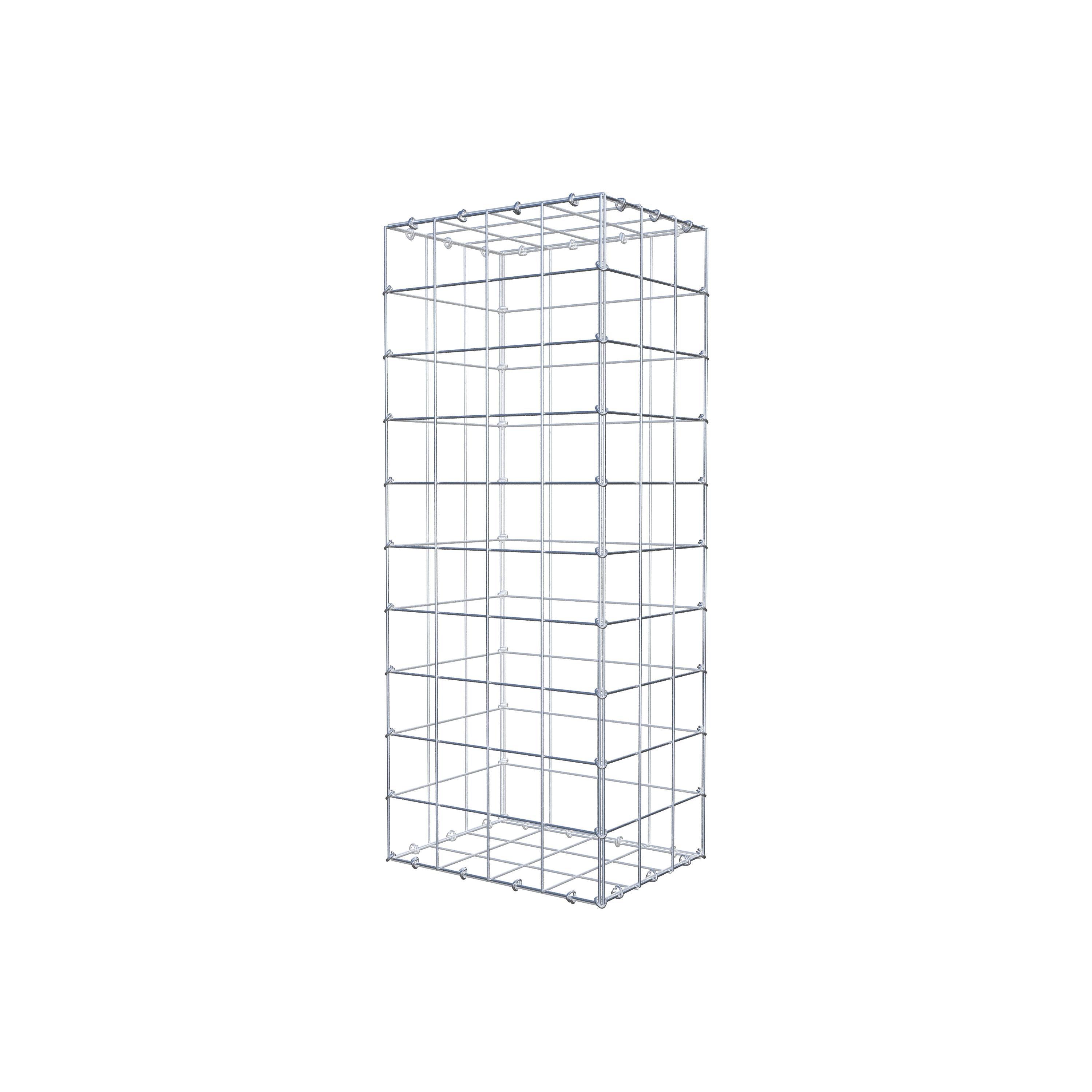 Gabion 100 cm x 30 cm x 40 cm (L x H x D), mesh size 10 cm x 10 cm, C-ring