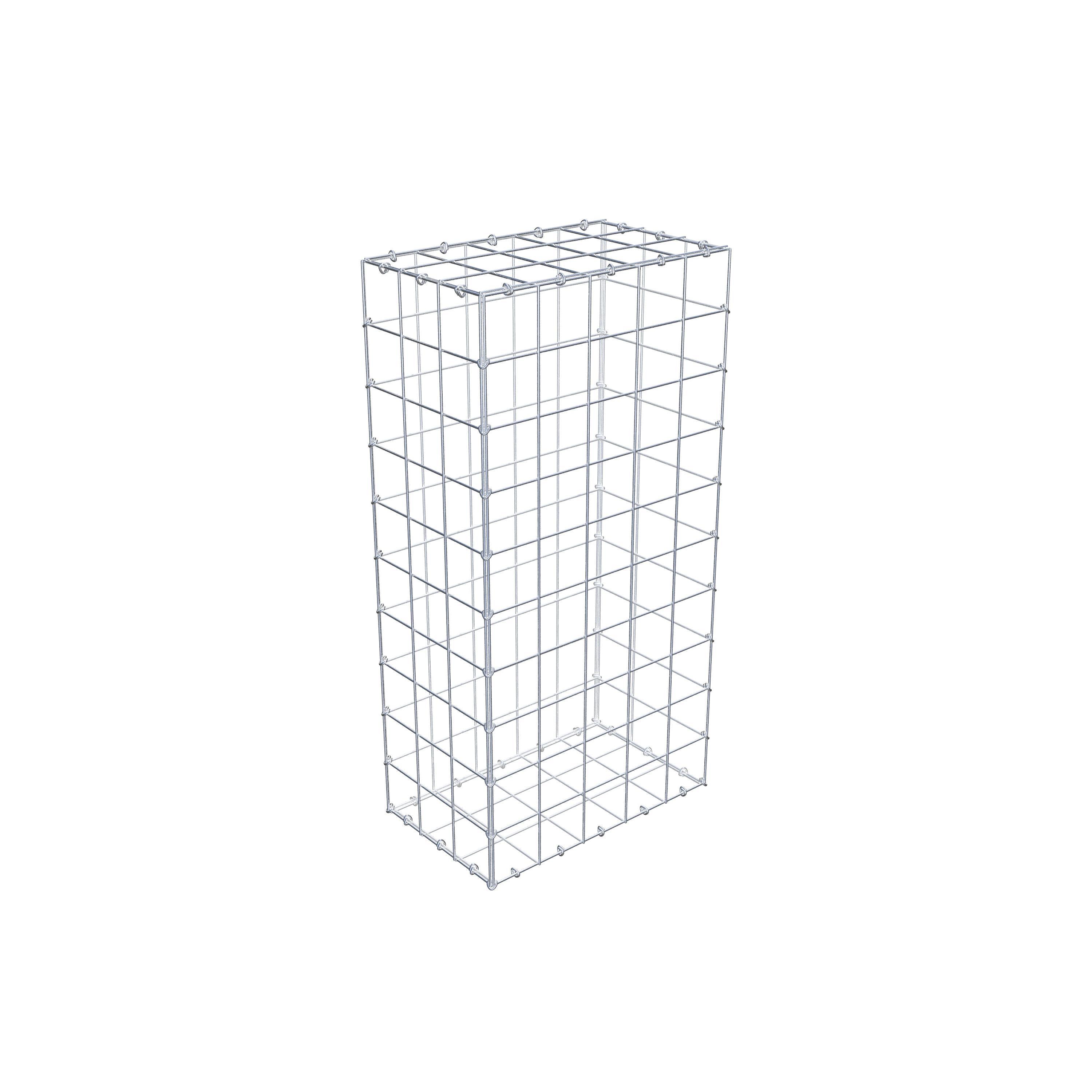 Gabion 100 cm x 30 cm x 50 cm (L x H x D), mesh size 10 cm x 10 cm, C-ring