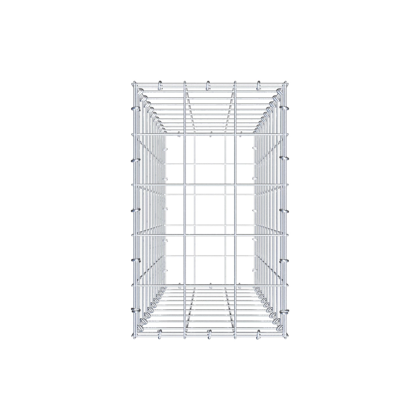 Gabion 100 cm x 30 cm x 50 cm (L x H x D), mesh size 10 cm x 10 cm, C-ring