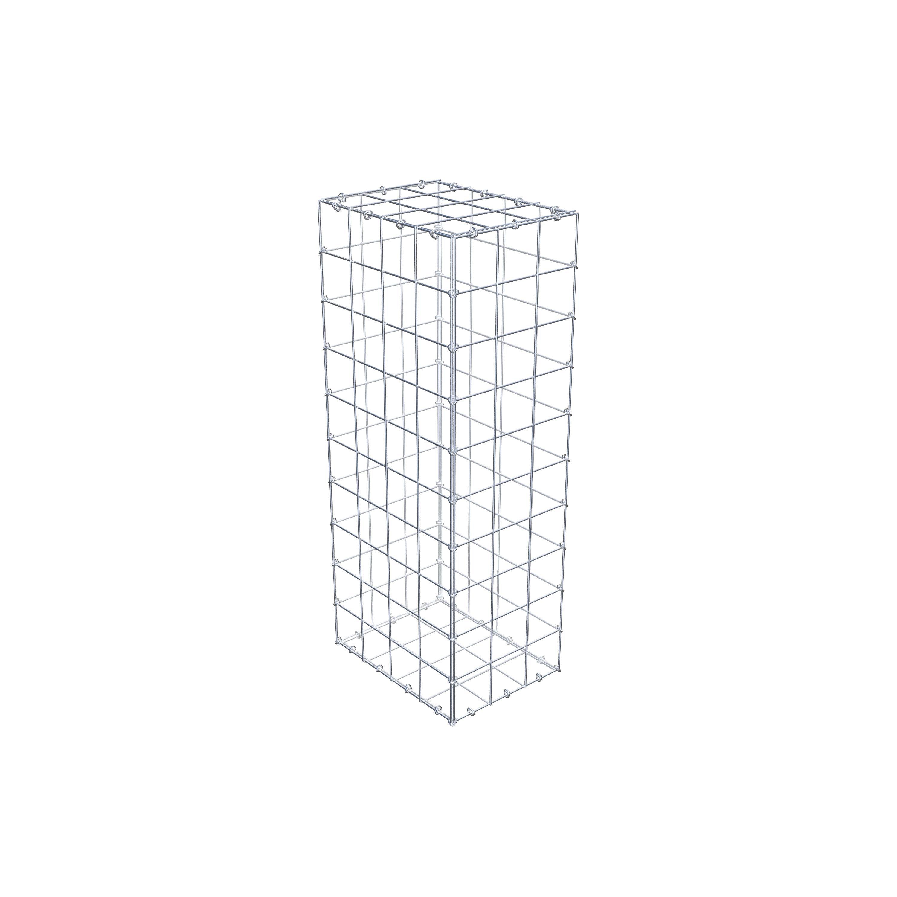 Gabion 100 cm x 40 cm x 30 cm (L x H x D), mesh size 10 cm x 10 cm, C-ring