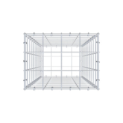 Gabbione 100 cm x 40 cm x 30 cm (L x H x P), maglia 10 cm x 10 cm, anello a C