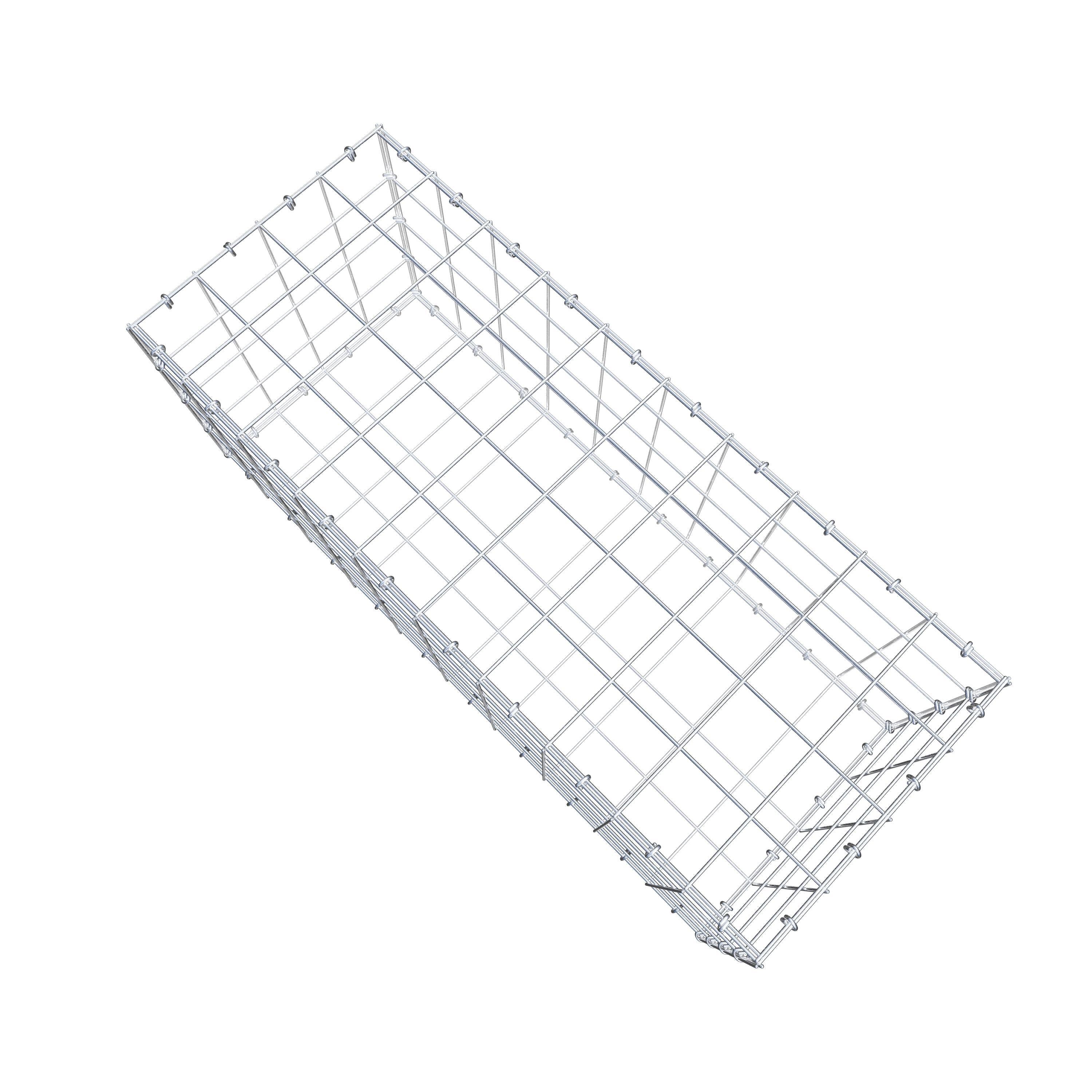 Gabion 100 cm x 40 cm x 40 cm (L x H x D), mesh size 10 cm x 10 cm, C-ring