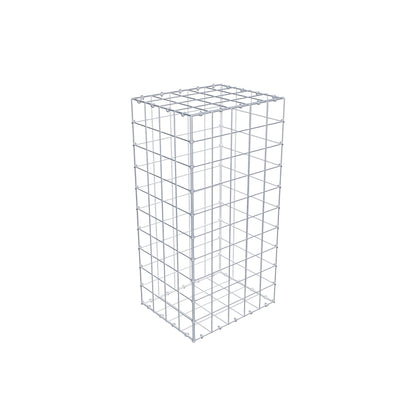 Gabion 100 cm x 40 cm x 50 cm (L x H x P), mailles 10 cm x 10 cm, anneau en C