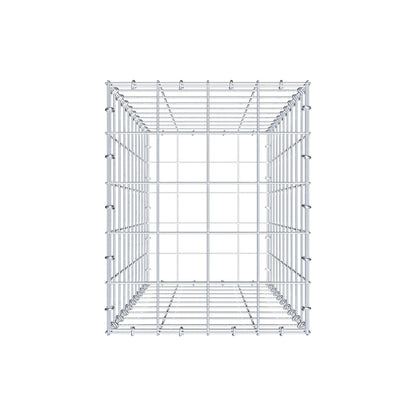 Gabion 100 cm x 40 cm x 50 cm (L x H x P), mailles 10 cm x 10 cm, anneau en C