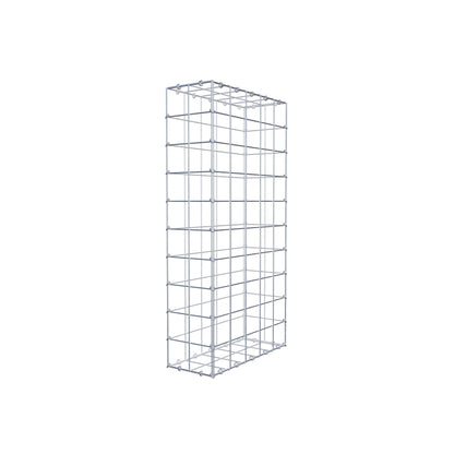 Gabion 100 cm x 50 cm x 20 cm (L x H x P), mailles 10 cm x 10 cm, anneau en C