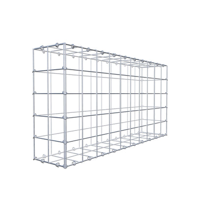 Gabion 100 cm x 50 cm x 20 cm (L x H x P), mailles 10 cm x 10 cm, anneau en C