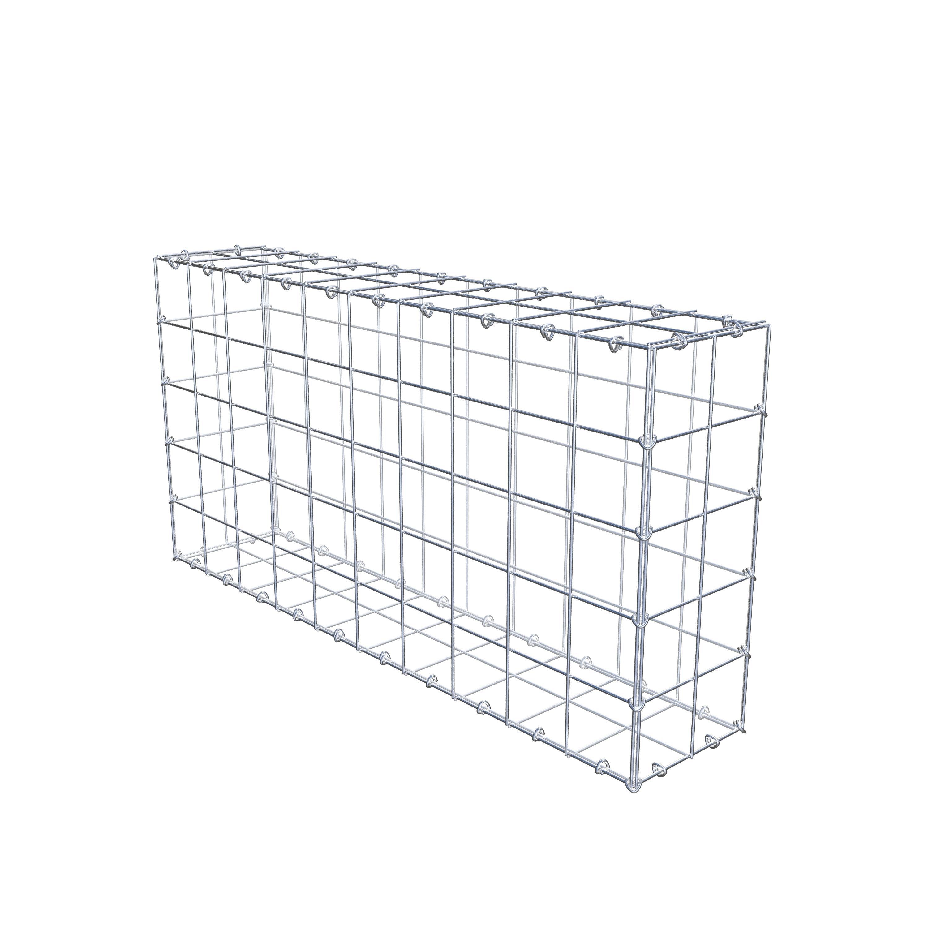 Gabion 100 cm x 50 cm x 20 cm (L x H x D), maskestørrelse 10 cm x 10 cm, C-ring