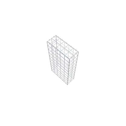 Gabion 100 cm x 50 cm x 20 cm (L x H x P), mailles 10 cm x 10 cm, anneau en C
