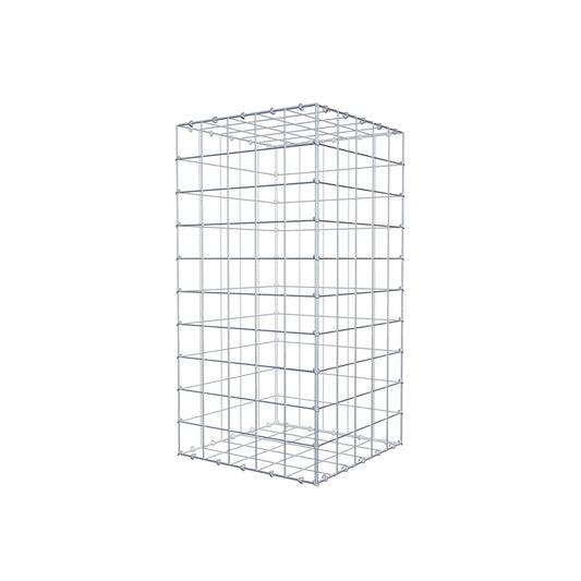 Gabion 100 cm x 50 cm x 50 cm (L x H x P), mailles 10 cm x 10 cm, anneau en C