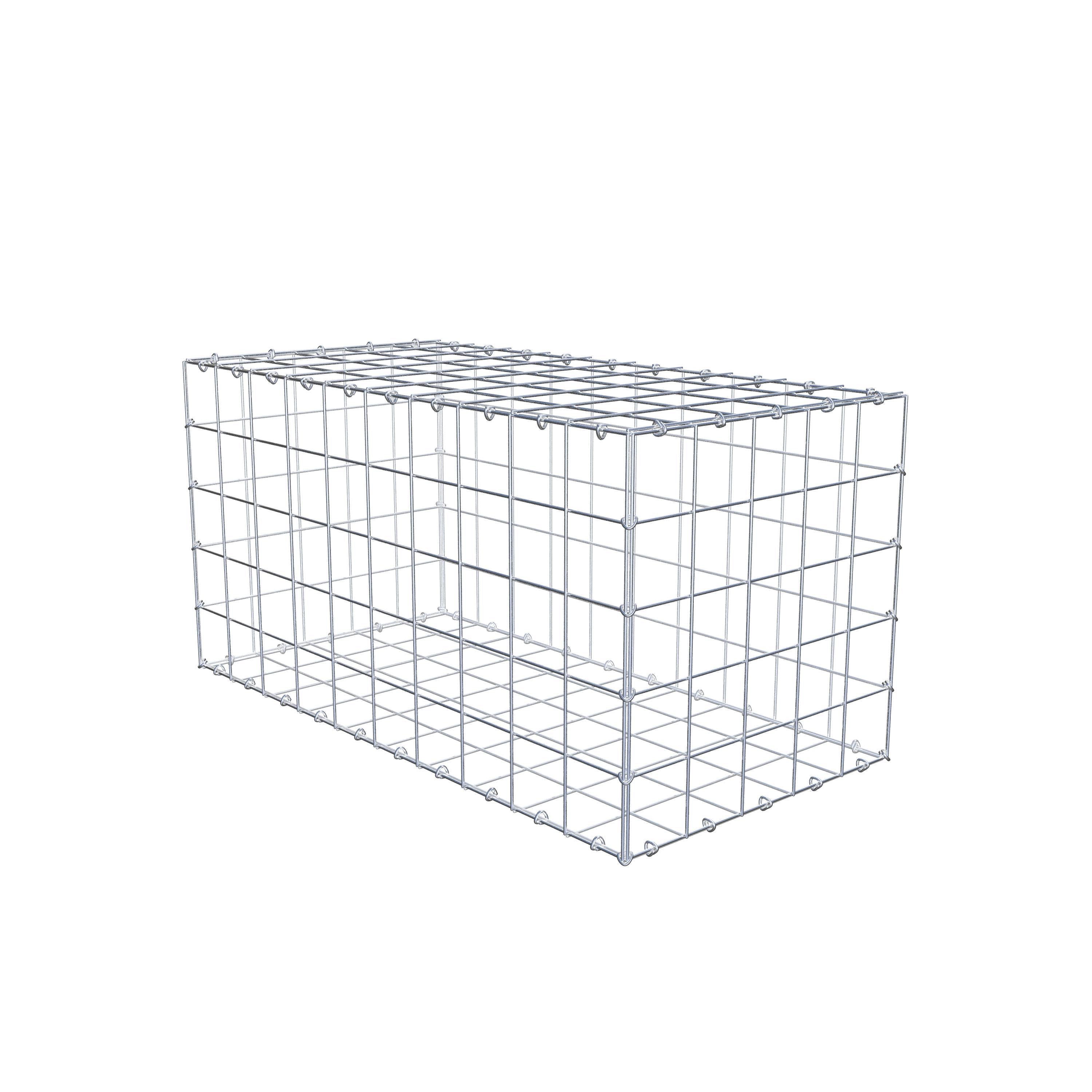 Gabion 100 cm x 50 cm x 50 cm (L x H x D), mesh size 10 cm x 10 cm, C-ring