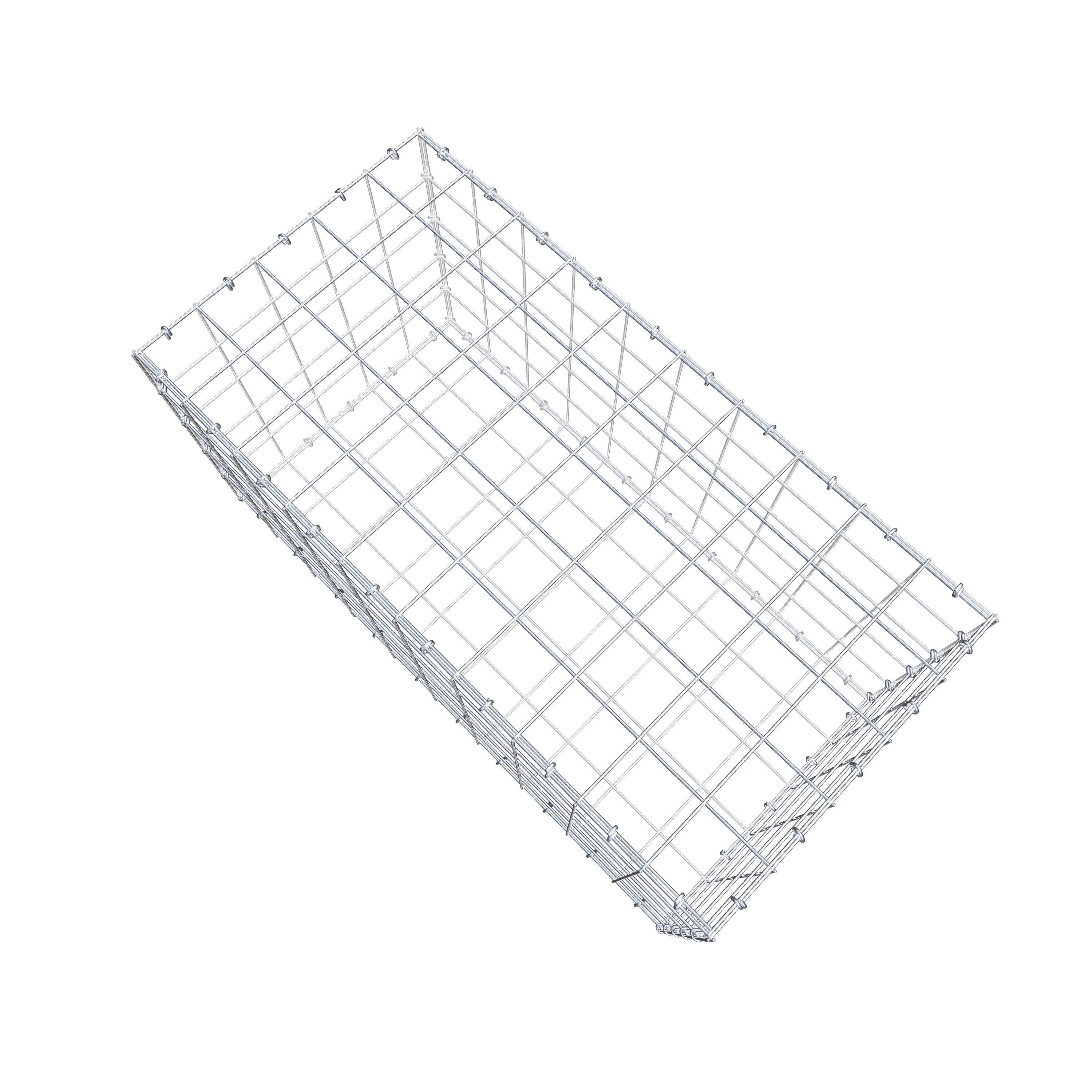 Gabion 100 cm x 50 cm x 50 cm (L x H x D), mesh size 10 cm x 10 cm, C-ring