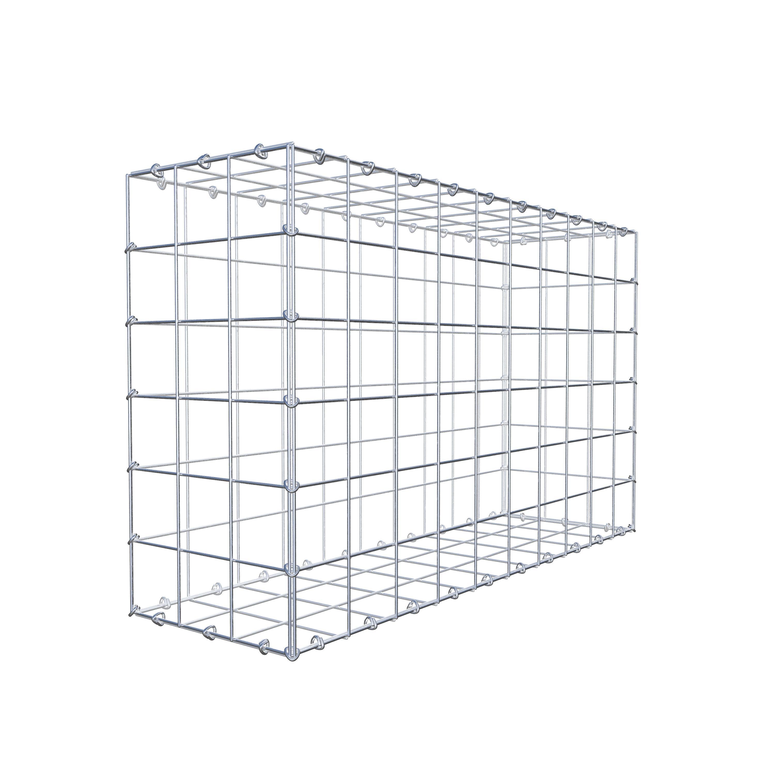 Gabion 100 cm x 60 cm x 30 cm (L x H x D), mesh size 10 cm x 10 cm, C-ring