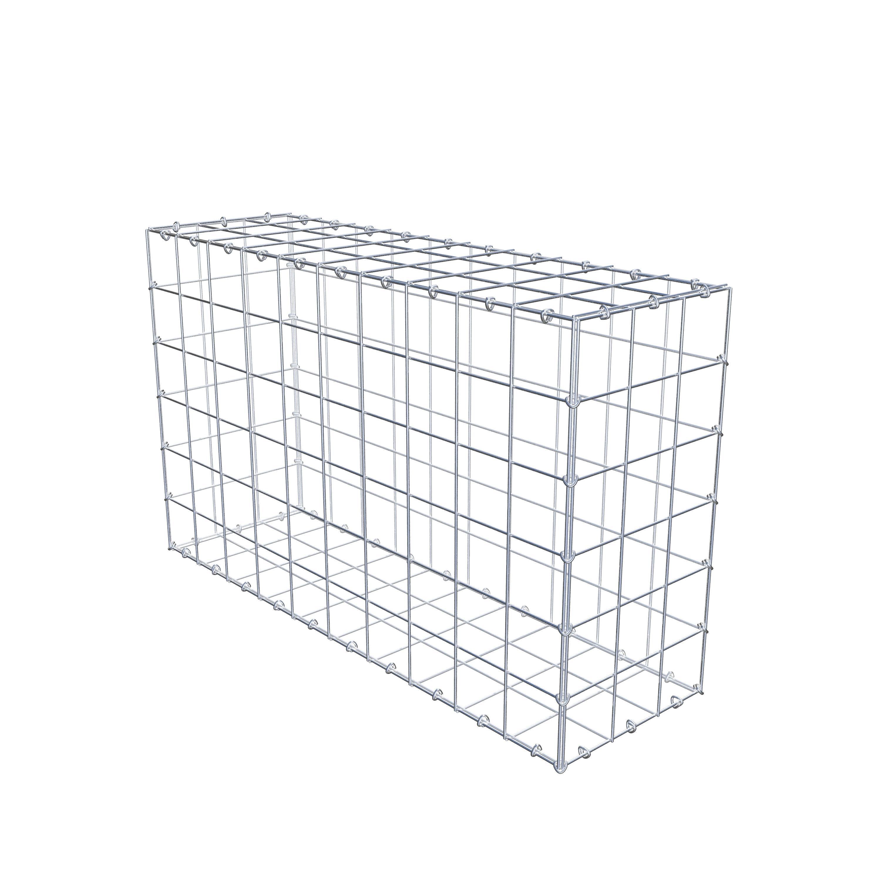 Gabion 100 cm x 60 cm x 30 cm (L x H x D), mesh size 10 cm x 10 cm, C-ring