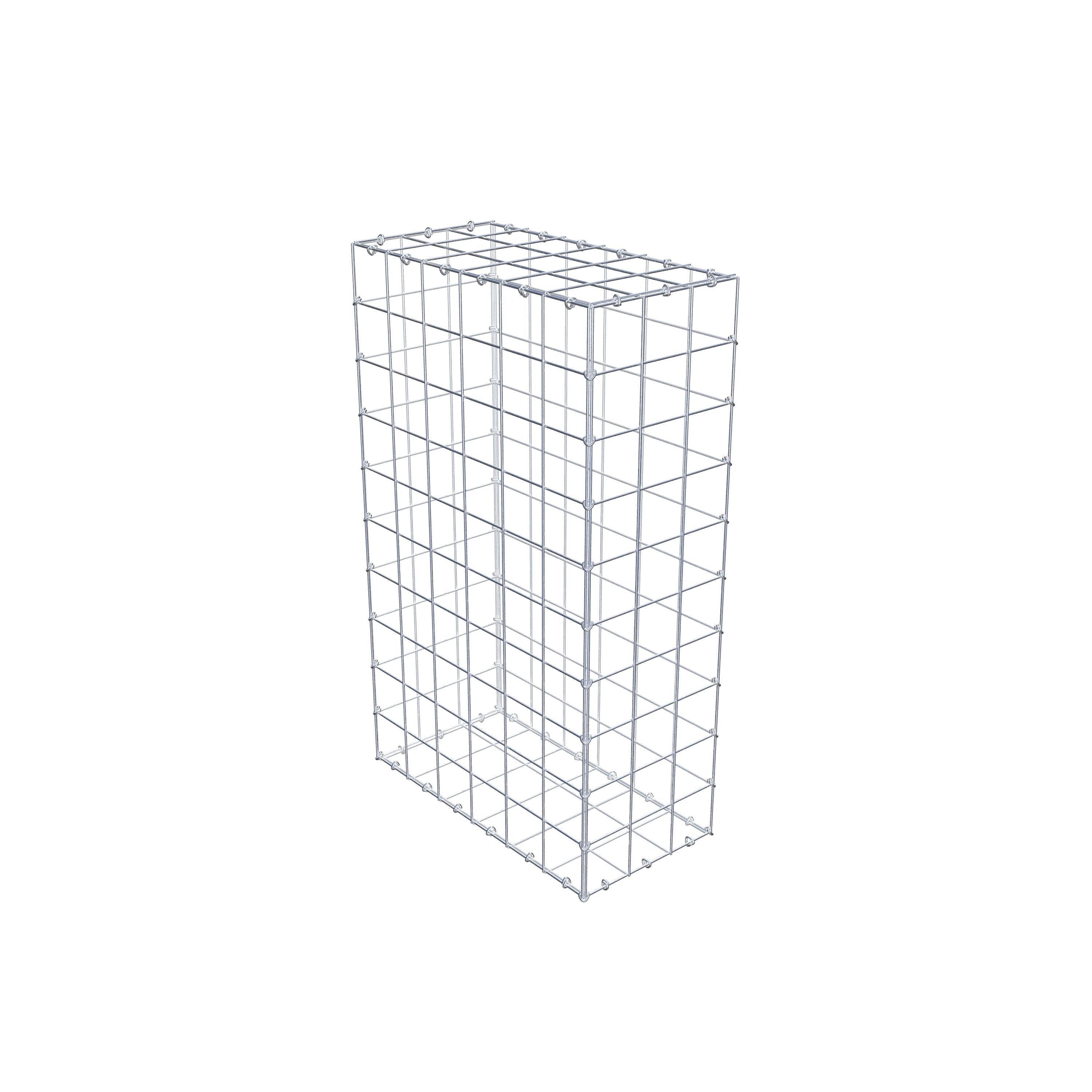 Gabion 100 cm x 60 cm x 30 cm (L x H x D), mesh size 10 cm x 10 cm, C-ring