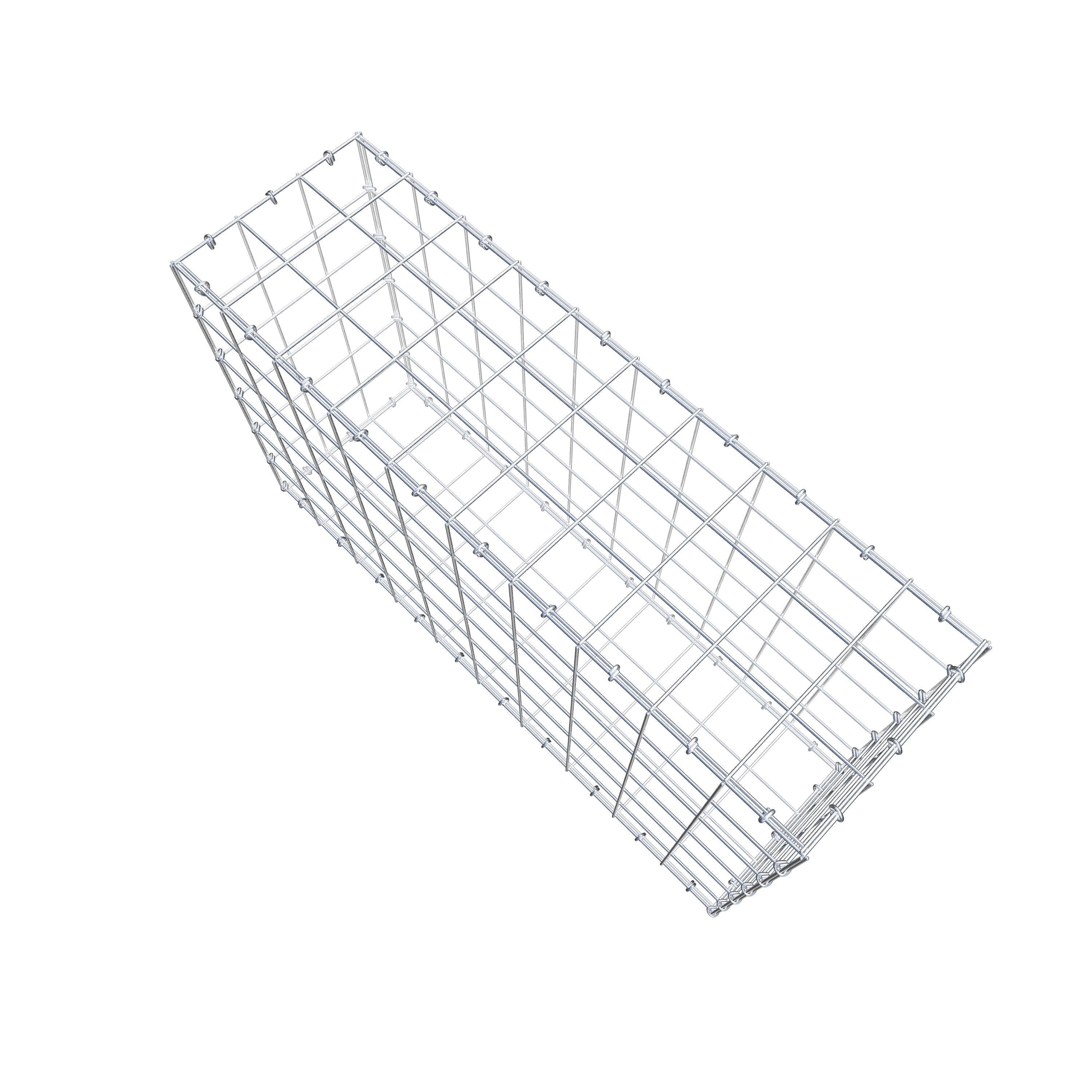 Gabion 100 cm x 60 cm x 30 cm (L x H x D), mesh size 10 cm x 10 cm, C-ring