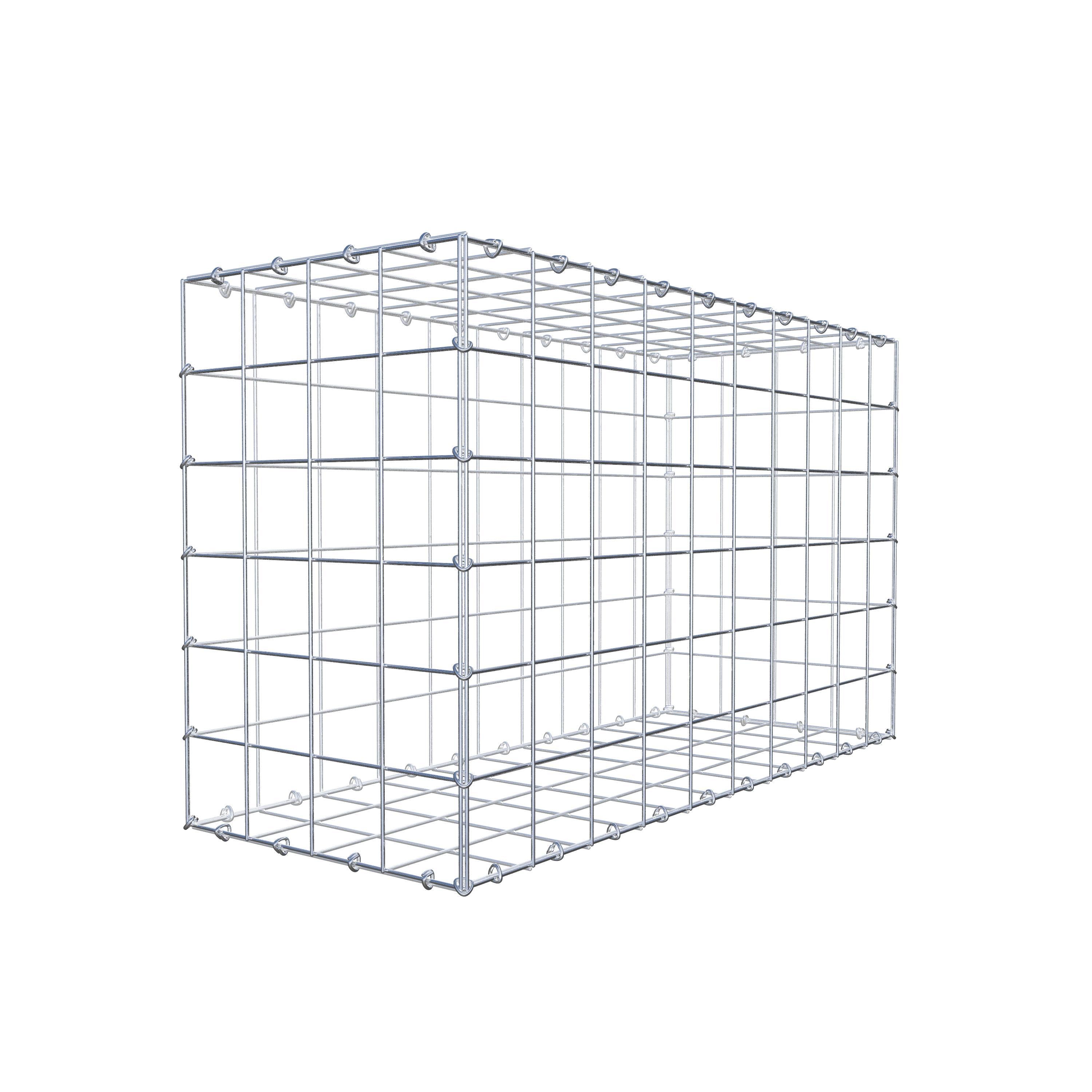 Gabion 100 cm x 60 cm x 40 cm (L x H x D), maskestørrelse 10 cm x 10 cm, C-ring