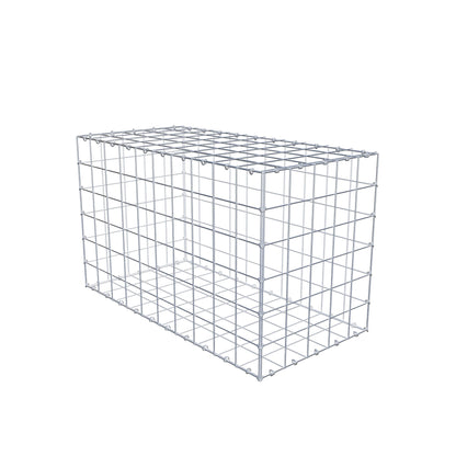 Gabion 100 cm x 60 cm x 50 cm (L x H x P), mailles 10 cm x 10 cm, anneau en C