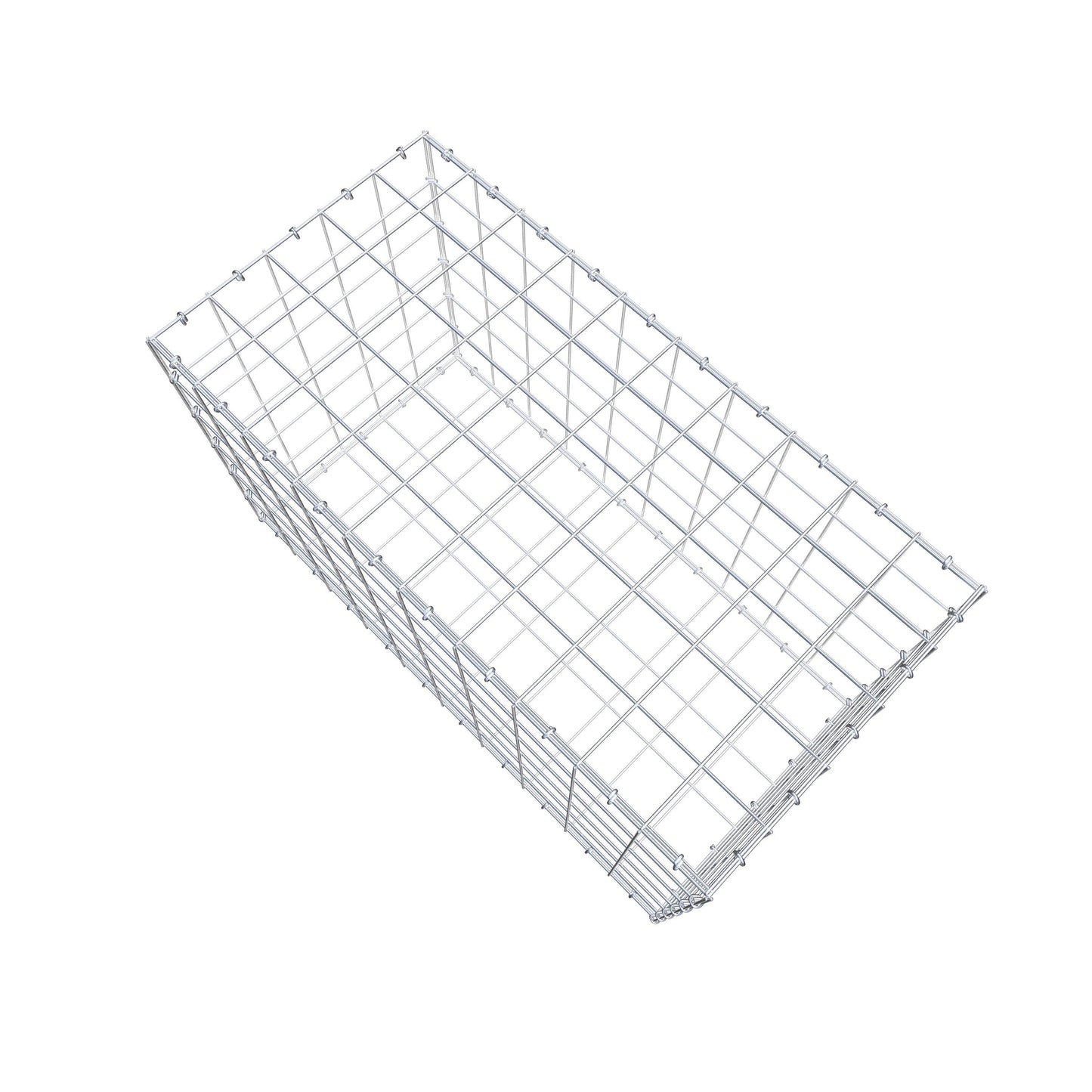Gabion 100 cm x 60 cm x 50 cm (L x H x P), mailles 10 cm x 10 cm, anneau en C