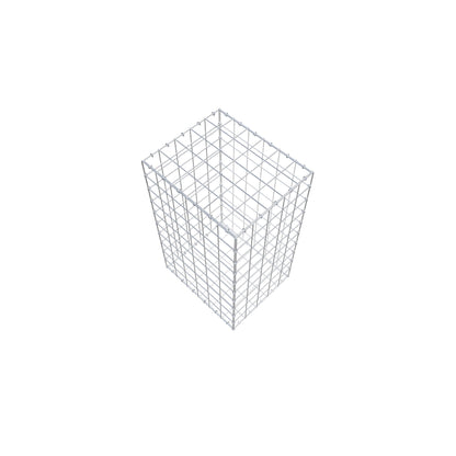 Gabion 100 cm x 60 cm x 50 cm (L x H x P), mailles 10 cm x 10 cm, anneau en C