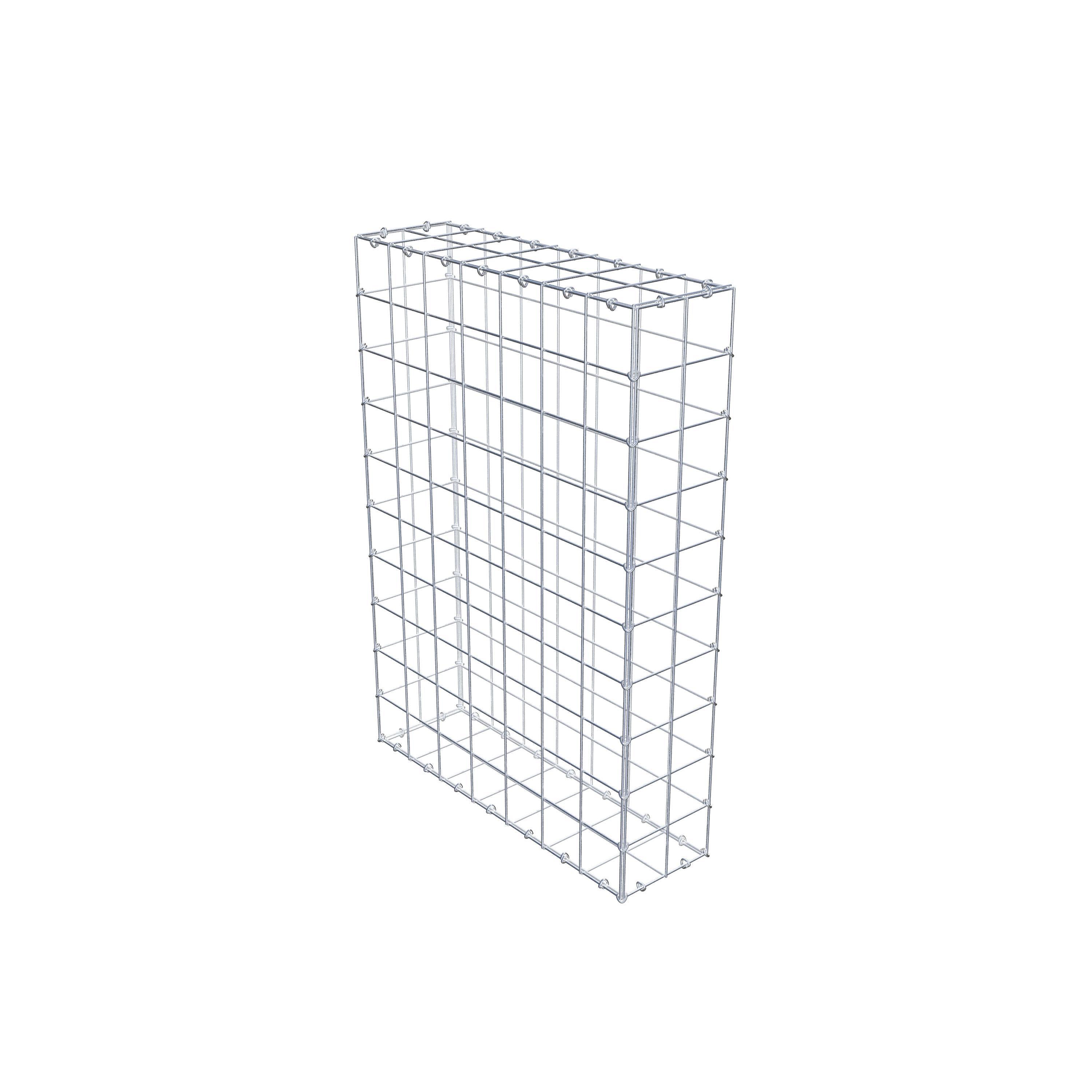 Gabion 100 cm x 70 cm x 20 cm (L x H x D), mesh size 10 cm x 10 cm, C-ring