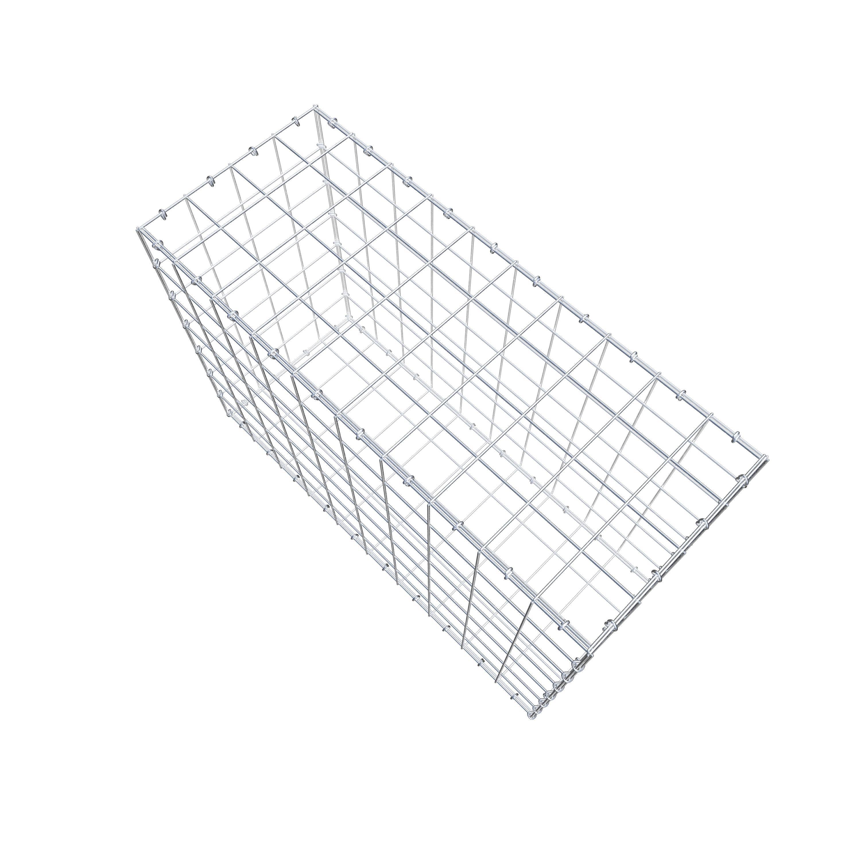 Gabion 100 cm x 70 cm x 40 cm (L x H x D), mesh size 10 cm x 10 cm, C-ring