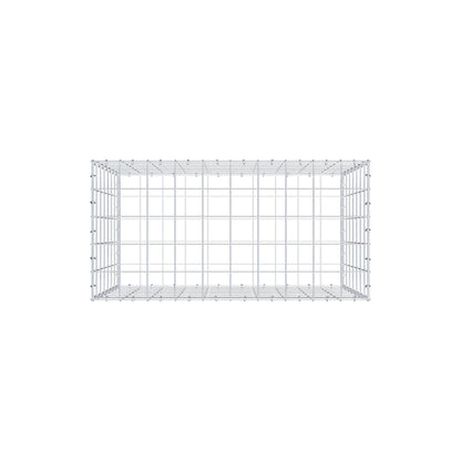 Gabion 100 cm x 70 cm x 50 cm (L x H x D), maskstorlek 10 cm x 10 cm, C-ring