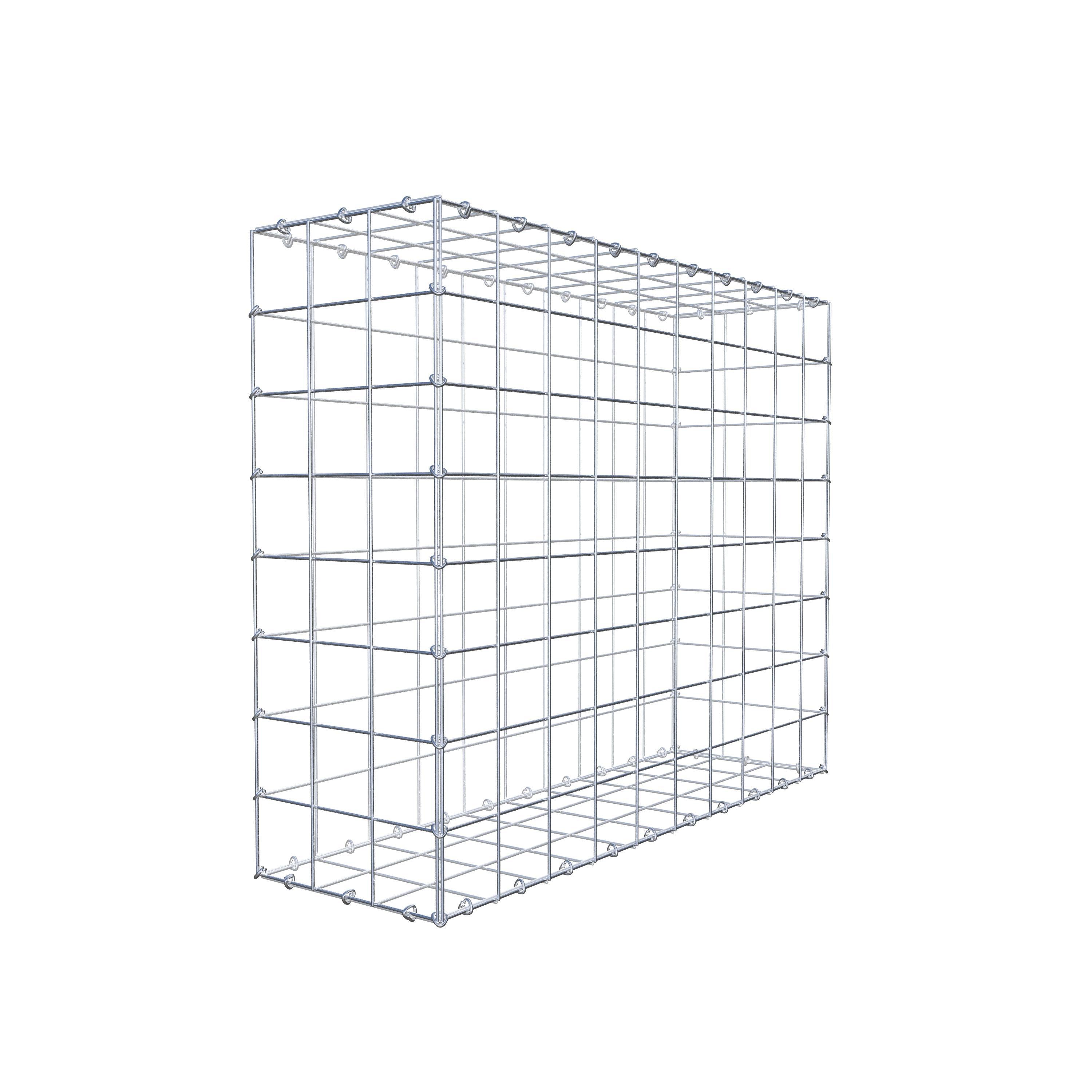 Gabion 100 cm x 80 cm x 30 cm (L x H x D), maskestørrelse 10 cm x 10 cm, C-ring