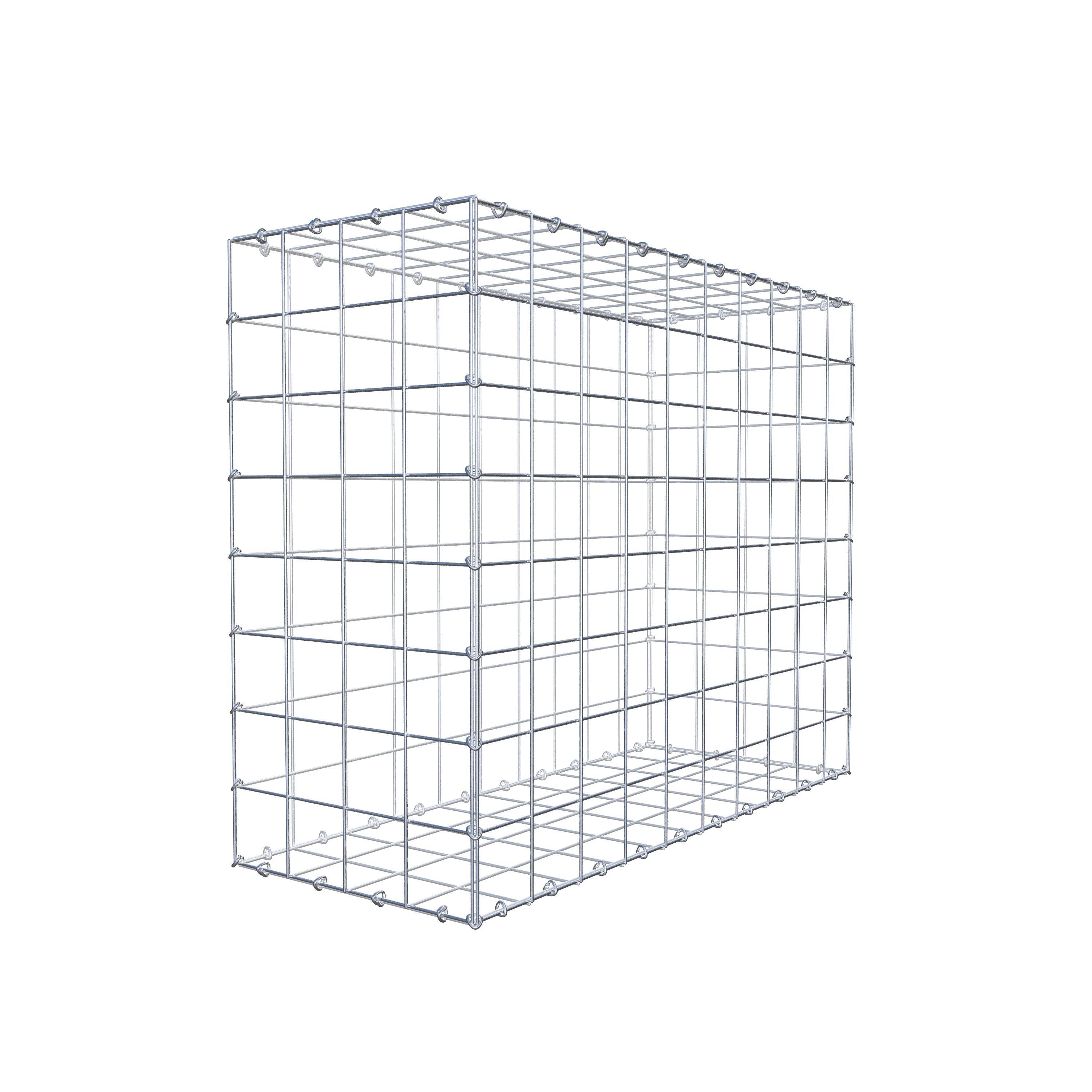 Gabion 100 cm x 80 cm x 40 cm (L x H x D), mesh size 10 cm x 10 cm, C-ring