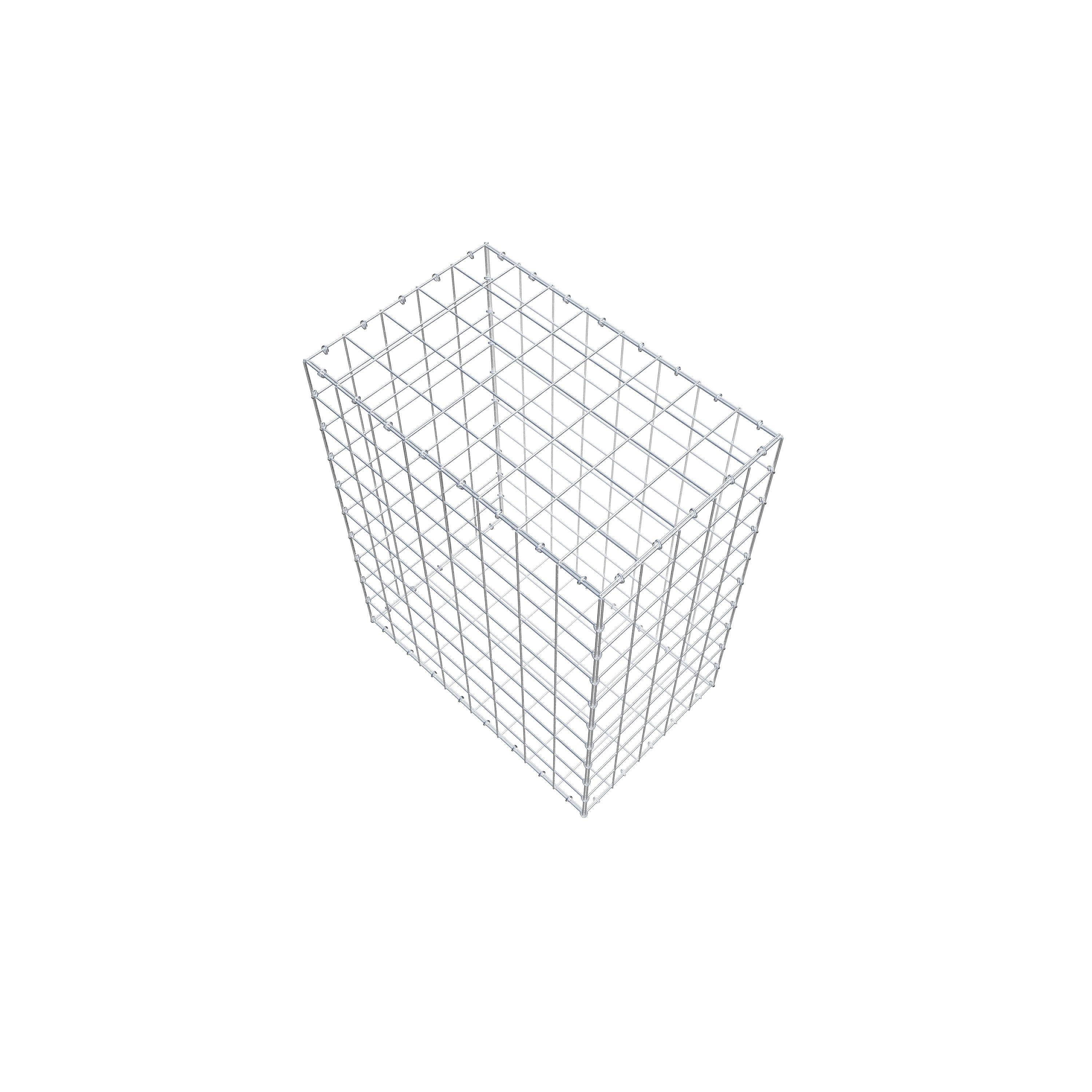 Gabion 100 cm x 80 cm x 50 cm (L x H x D), mesh size 10 cm x 10 cm, C-ring