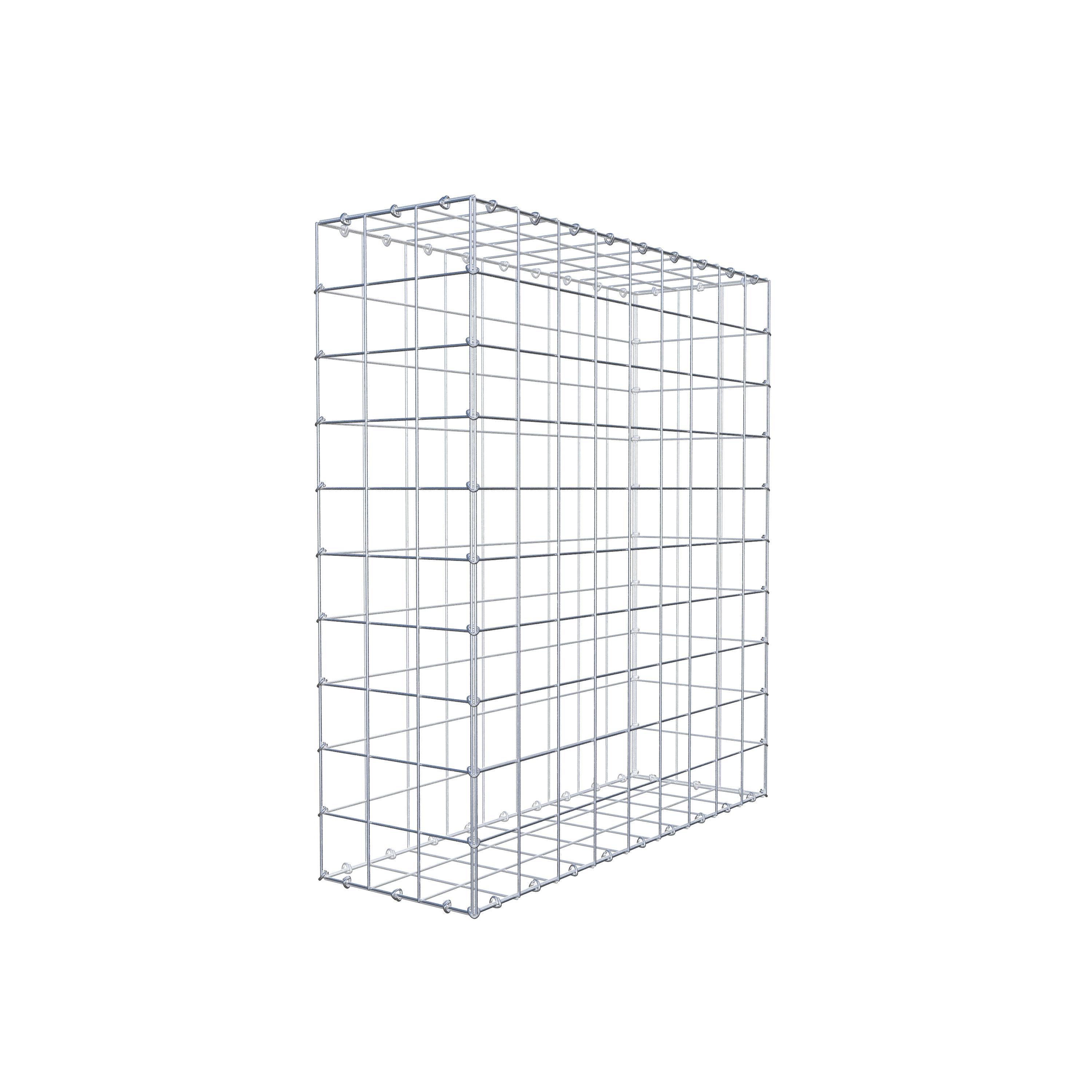 Gabion 100 cm x 90 cm x 30 cm (L x H x D), mesh size 10 cm x 10 cm, C-ring