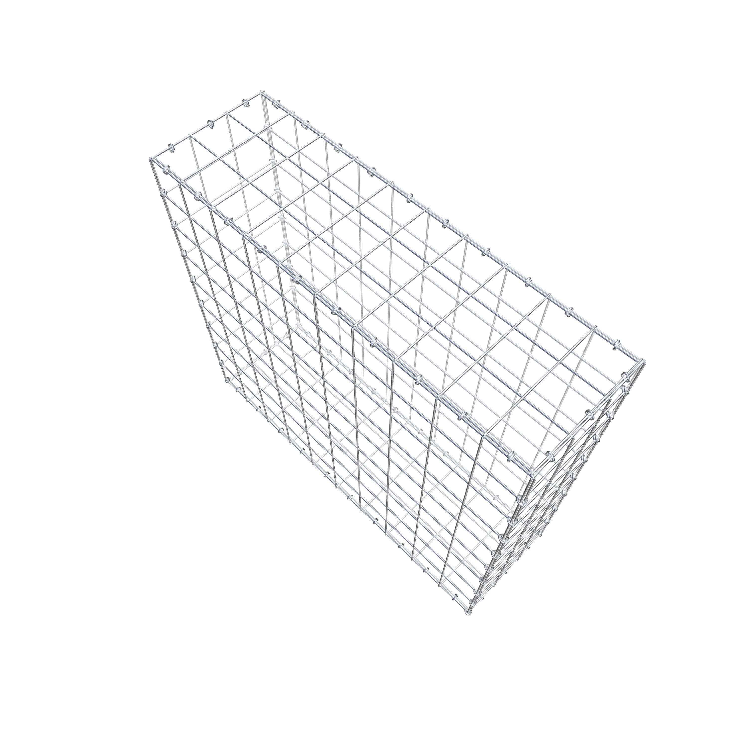 Gabion 100 cm x 90 cm x 30 cm (L x H x D), mesh size 10 cm x 10 cm, C-ring