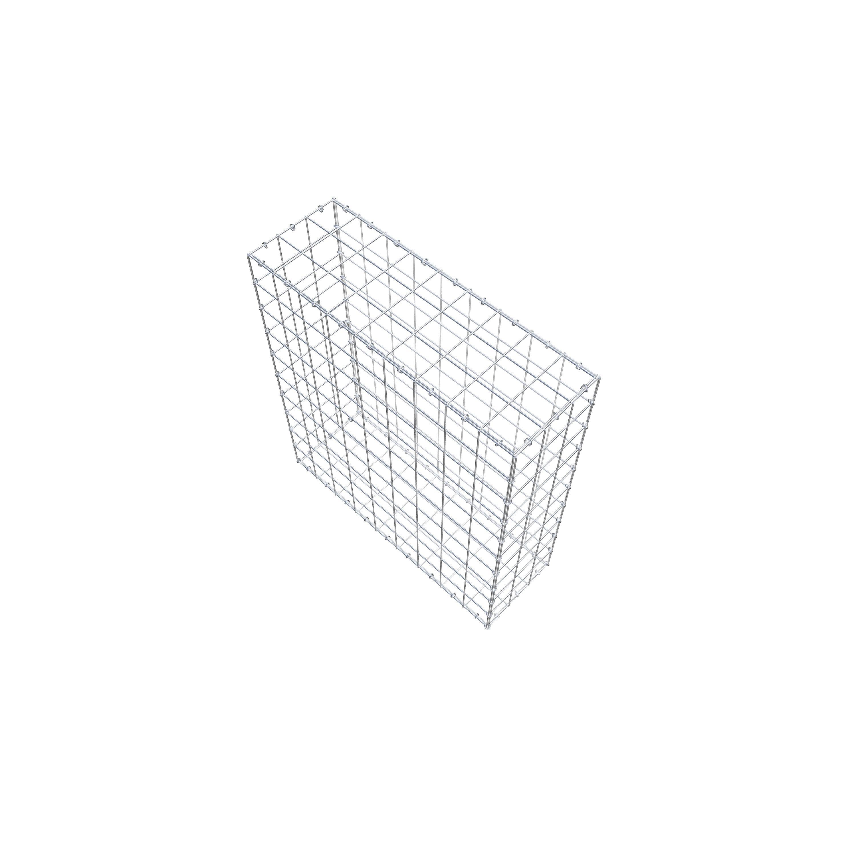 Gabion 100 cm x 90 cm x 30 cm (L x H x D), maskestørrelse 10 cm x 10 cm, C-ring