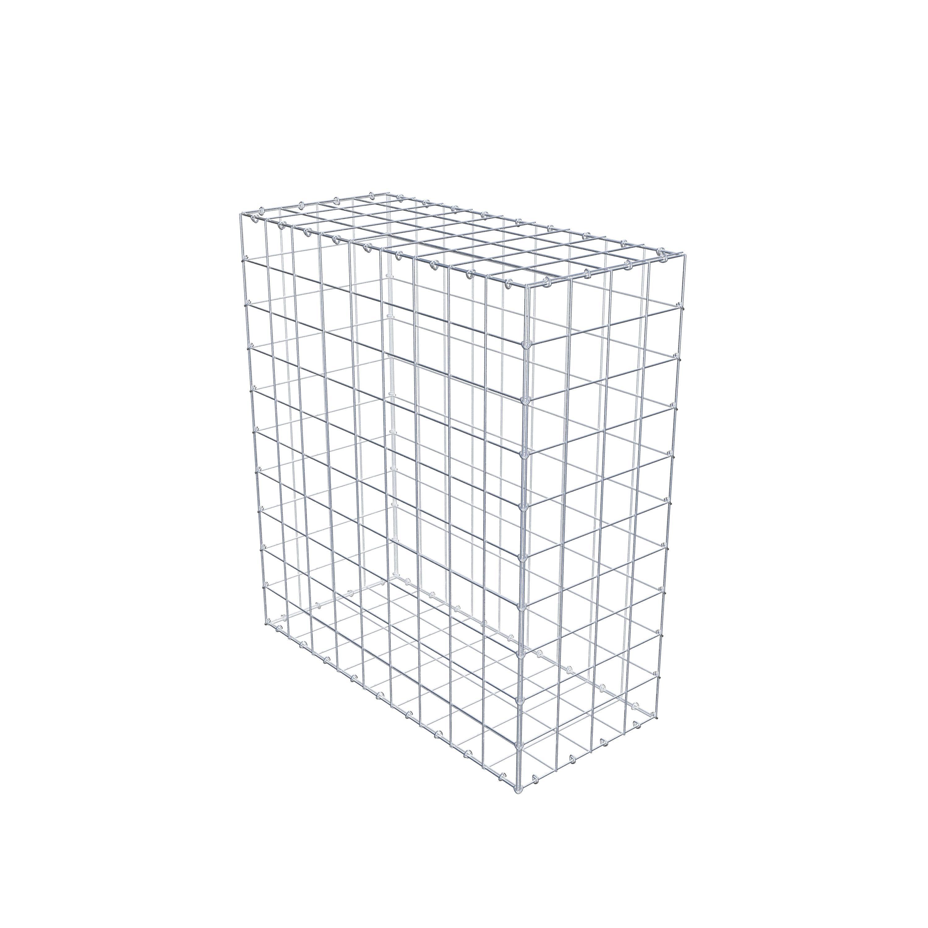 Gabion 100 cm x 90 cm x 40 cm (L x H x D), mesh size 10 cm x 10 cm, C-ring