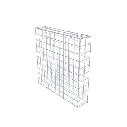 Gabion 100 cm x 100 cm x 20 cm (L x H x P), mailles 10 cm x 10 cm, anneau en C