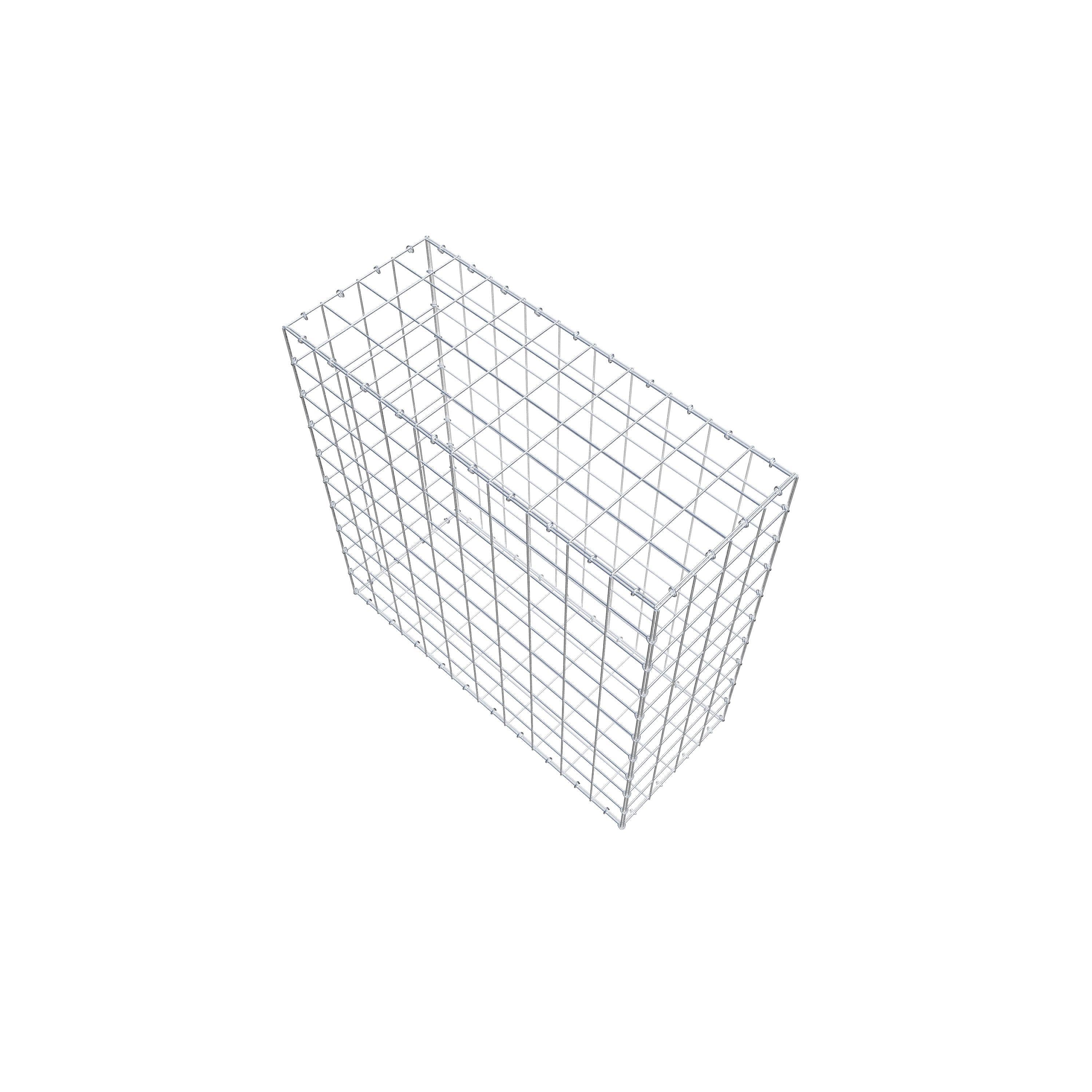 Gabion 100 cm x 100 cm x 40 cm (L x H x D), mesh size 10 cm x 10 cm, C-ring