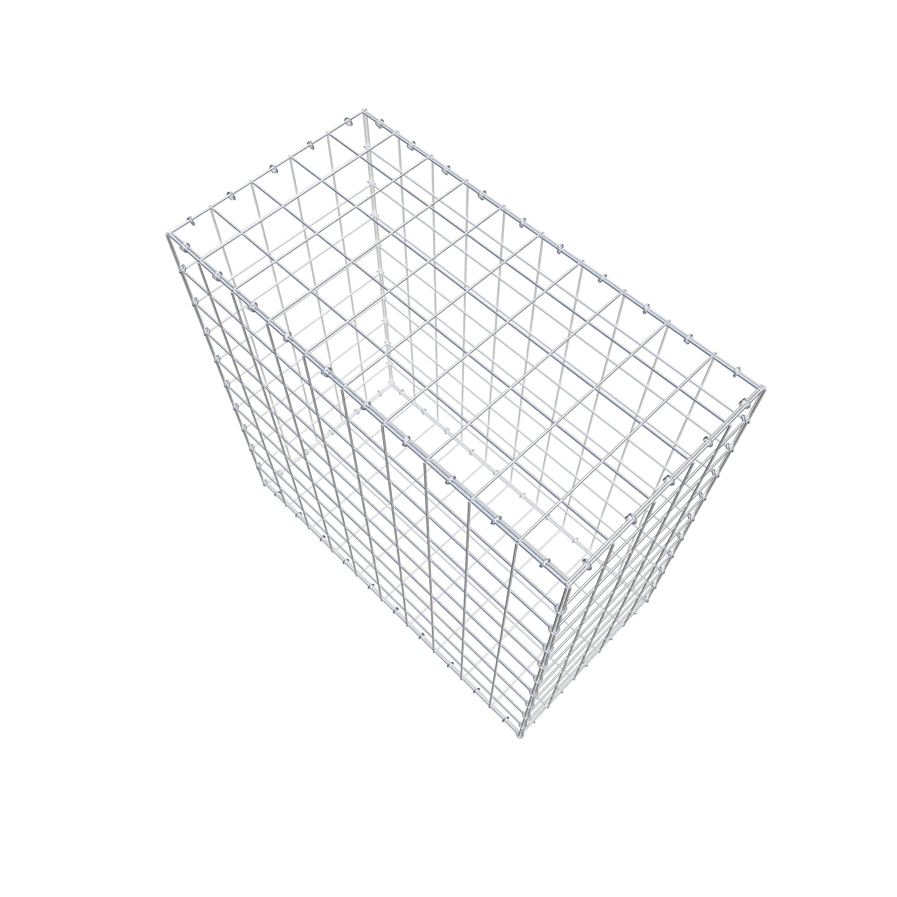 Gabion 100 cm x 100 cm x 50 cm (L x H x D), mesh size 10 cm x 10 cm, C-ring