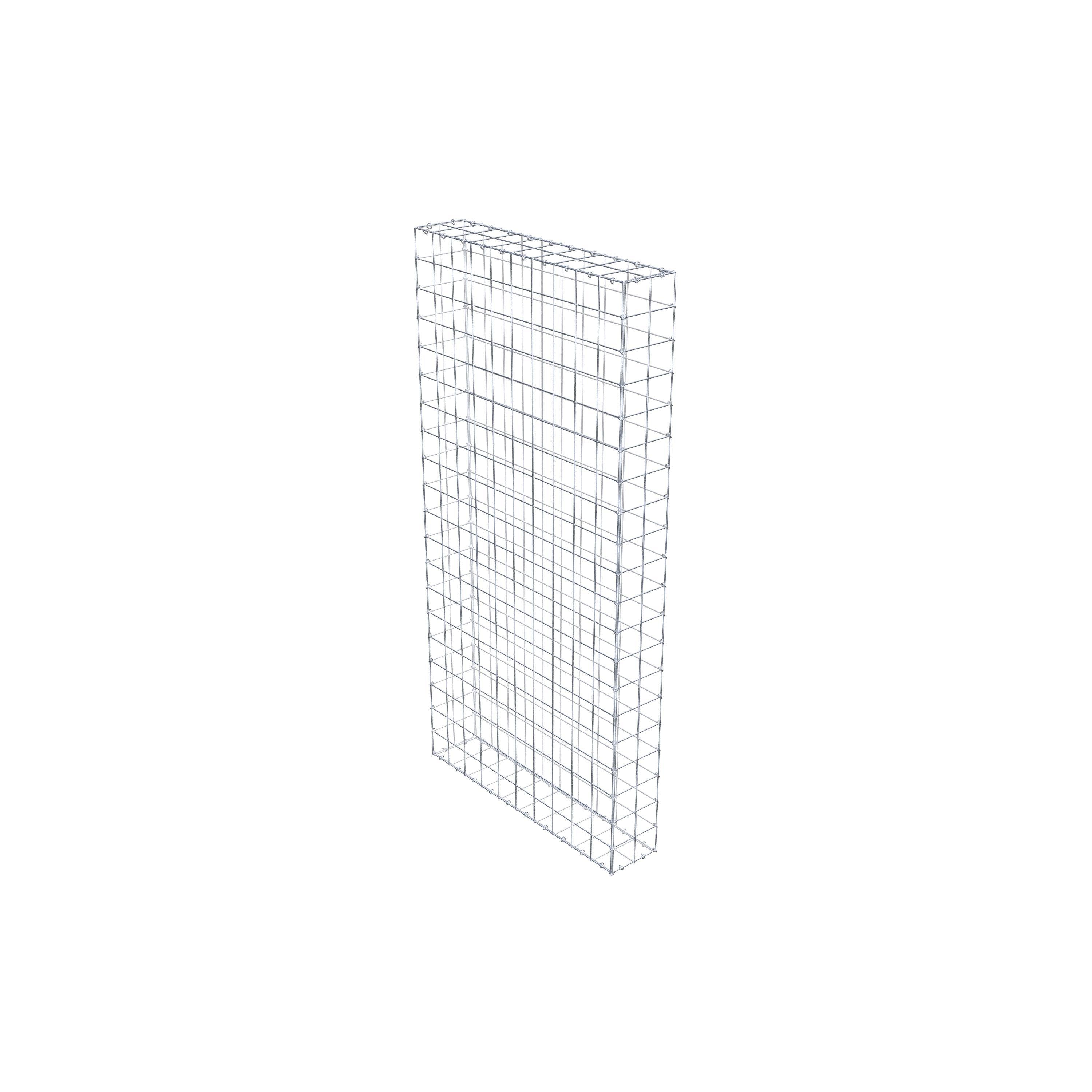 Gabion 200 cm x 100 cm x 20 cm (L x H x D), mesh size 10 cm x 10 cm, C-ring