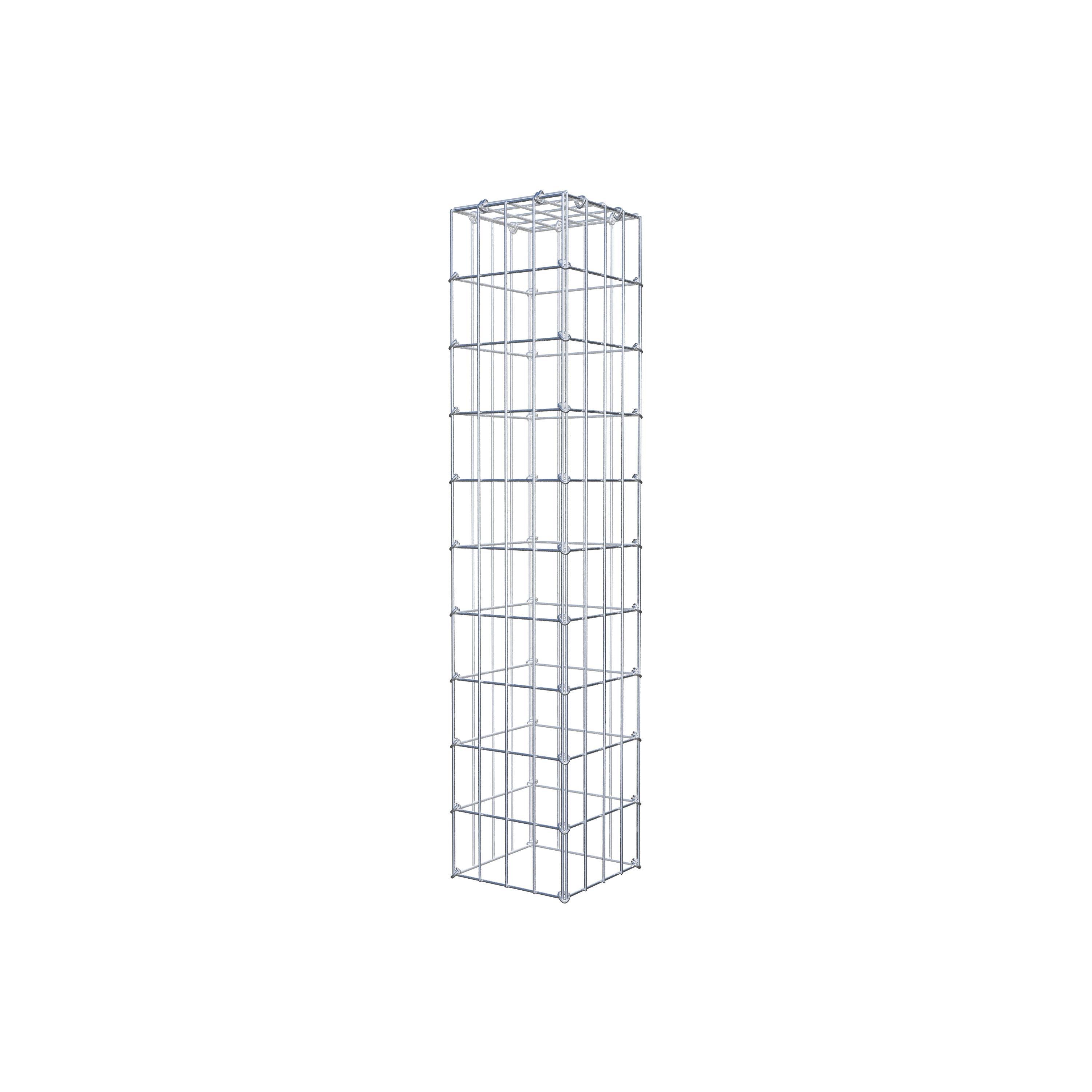 Mounted gabion type 3 100 cm x 20 cm x 20 cm (L x H x D), mesh size 5 cm x 10 cm, C-ring