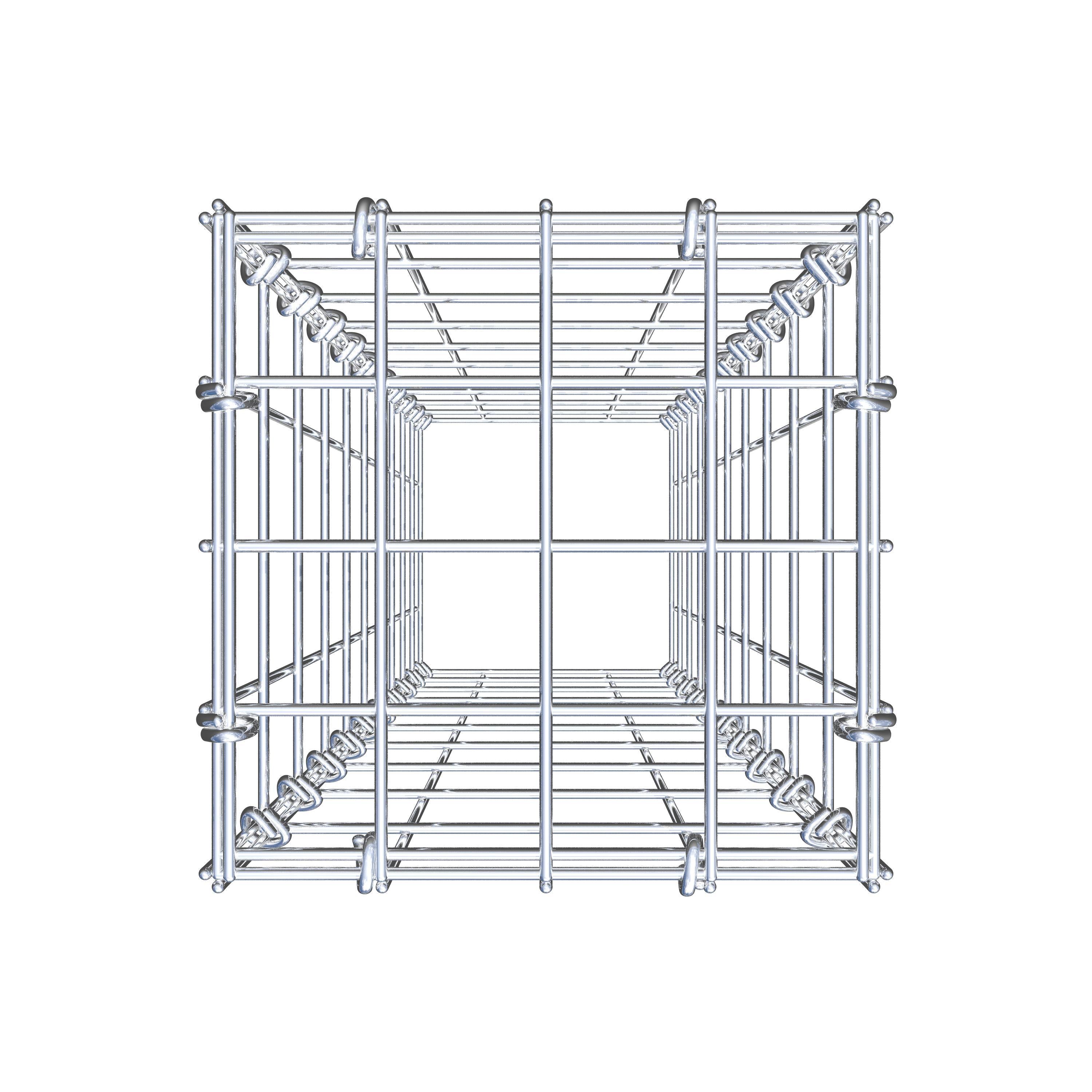 Monteret gabion type 3 100 cm x 20 cm x 20 cm (L x H x D), maskestørrelse 5 cm x 10 cm, C-ring