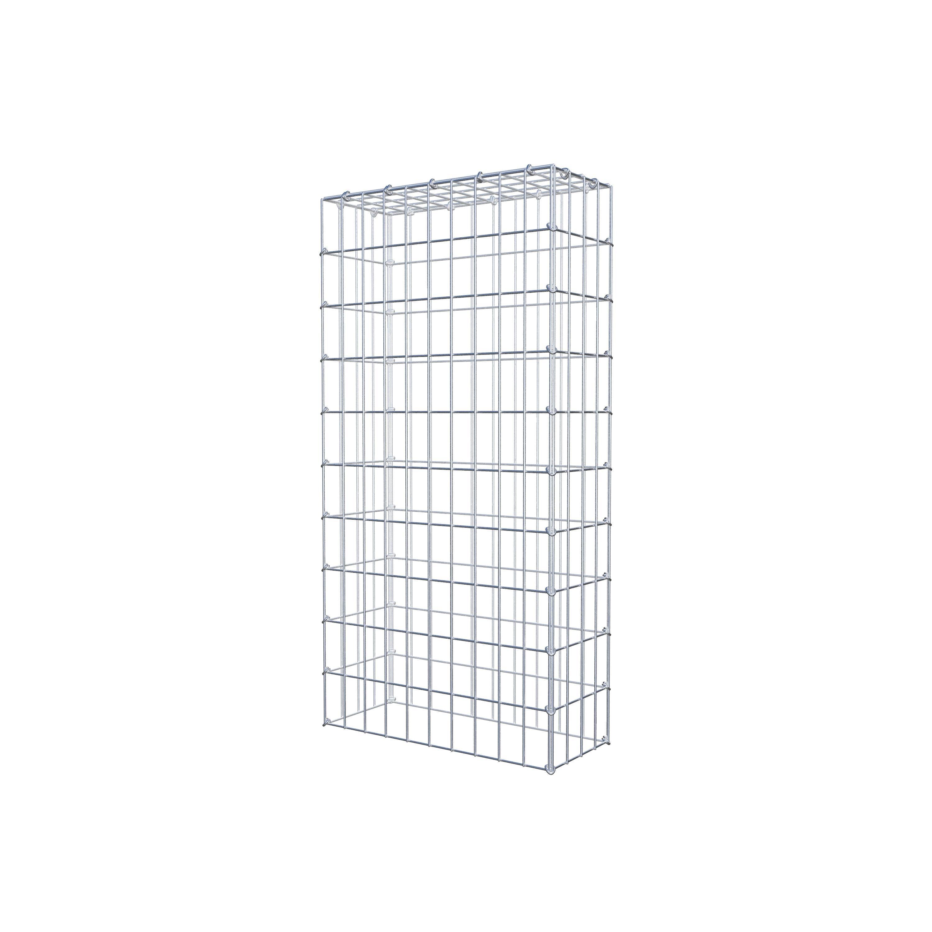 Mounted gabion type 3 100 cm x 20 cm x 50 cm (L x H x D), mesh size 5 cm x 10 cm, C-ring