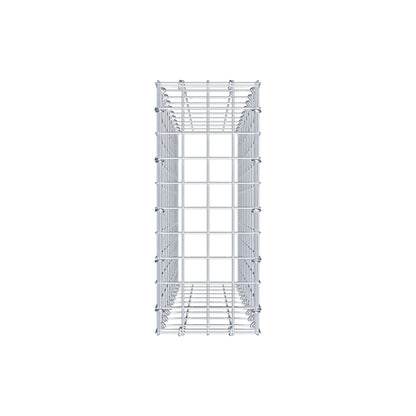 Mounted gabion type 3 100 cm x 20 cm x 50 cm (L x H x D), mesh size 5 cm x 10 cm, C-ring