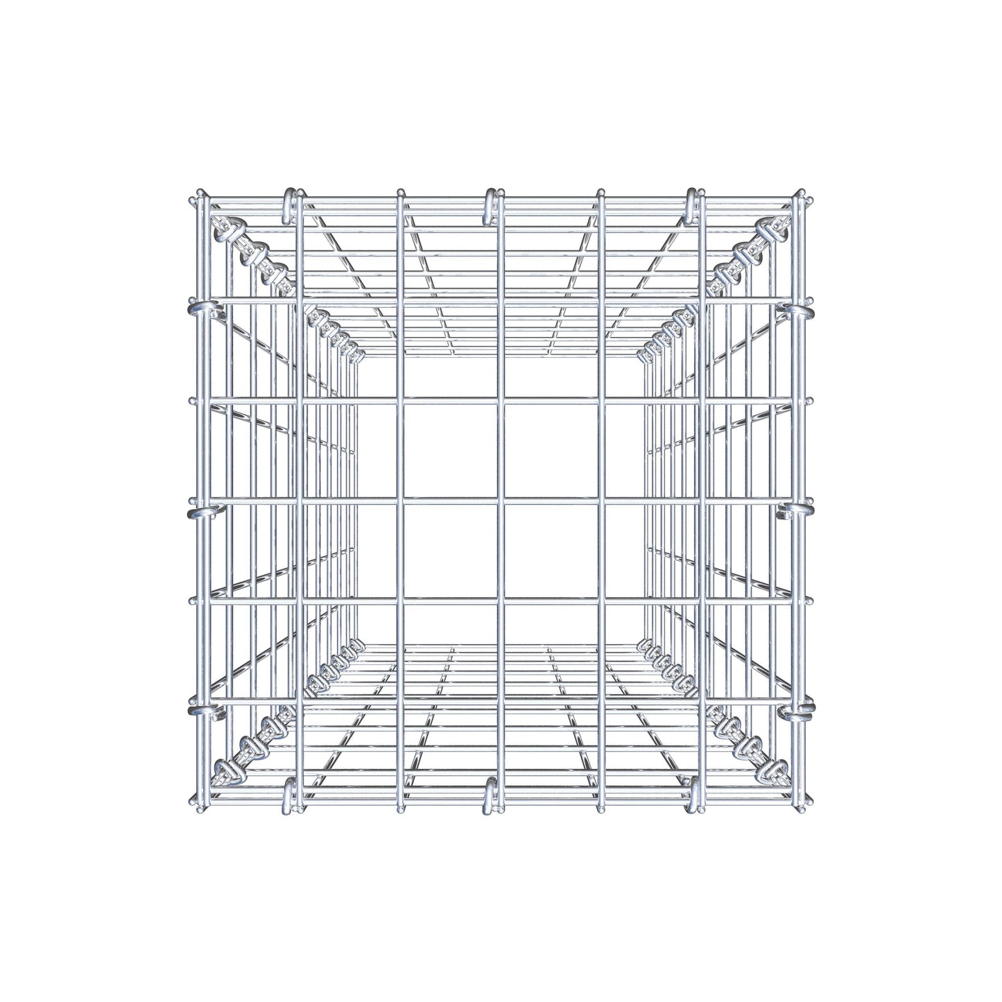 Type 3 oplegkorf 100 cm x 30 cm x 30 cm (L x H x D), maaswijdte 5 cm x 10 cm, C-ring