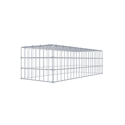 Mounted gabion type 3 100 cm x 30 cm x 40 cm (L x H x D), mesh size 5 cm x 10 cm, C-ring