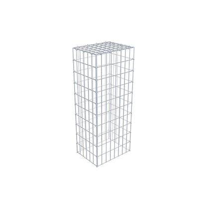 Mounted gabion type 3 100 cm x 30 cm x 40 cm (L x H x D), mesh size 5 cm x 10 cm, C-ring