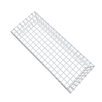Mounted gabion type 3 100 cm x 30 cm x 40 cm (L x H x D), mesh size 5 cm x 10 cm, C-ring